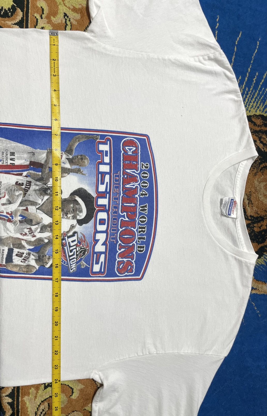 Other Vintage 2004 NBA Detroit Pistons World Champions T-Shirt Size US XL / EU 56 / 4 - 8 Thumbnail