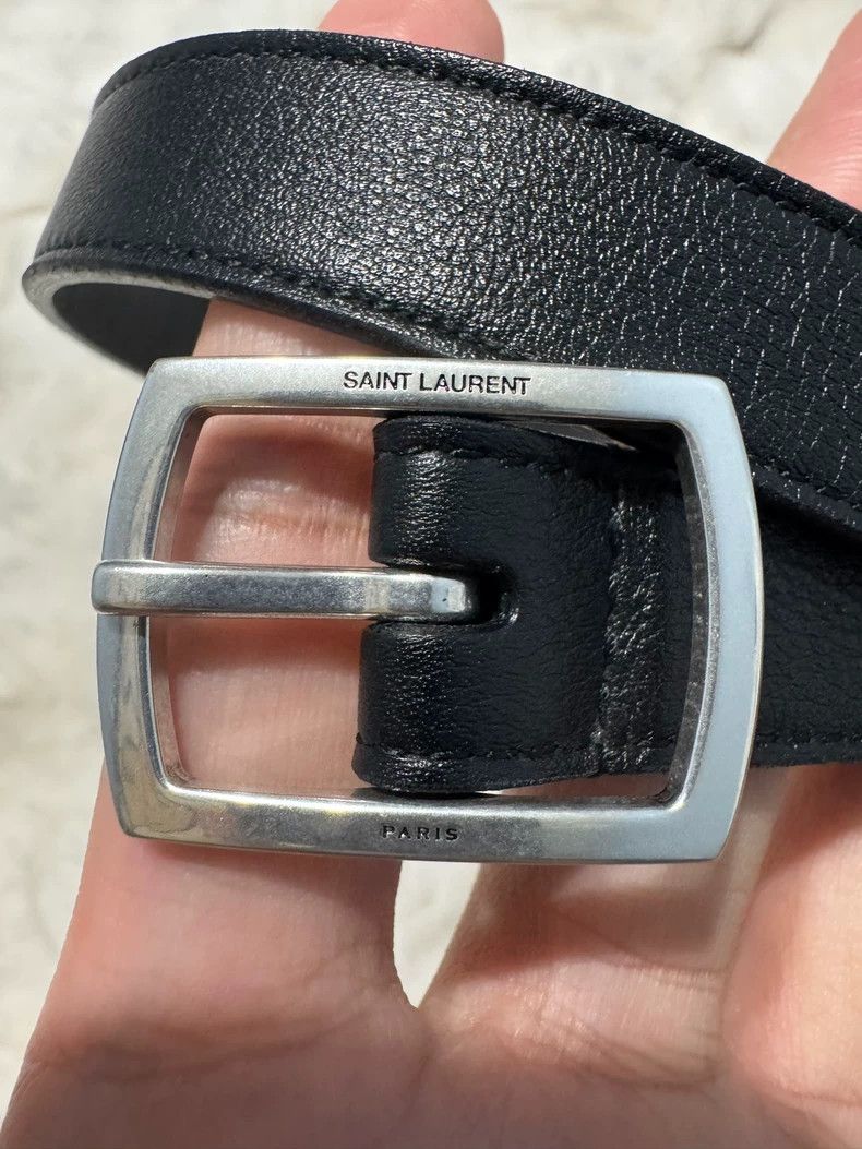 Saint Laurent Paris saint laurent parisBlack and silver belt 2503-Nextarrow Size ONE SIZE - 2 Thumbnail