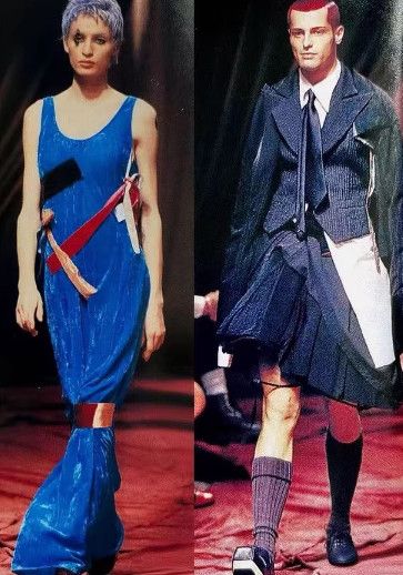 Masaki Matsushima Masaki Matsushima 1999AW Runway Jacquard Lace-Up Dress Size M / US 6-8 / IT 42-44 - 1 Thumbnail