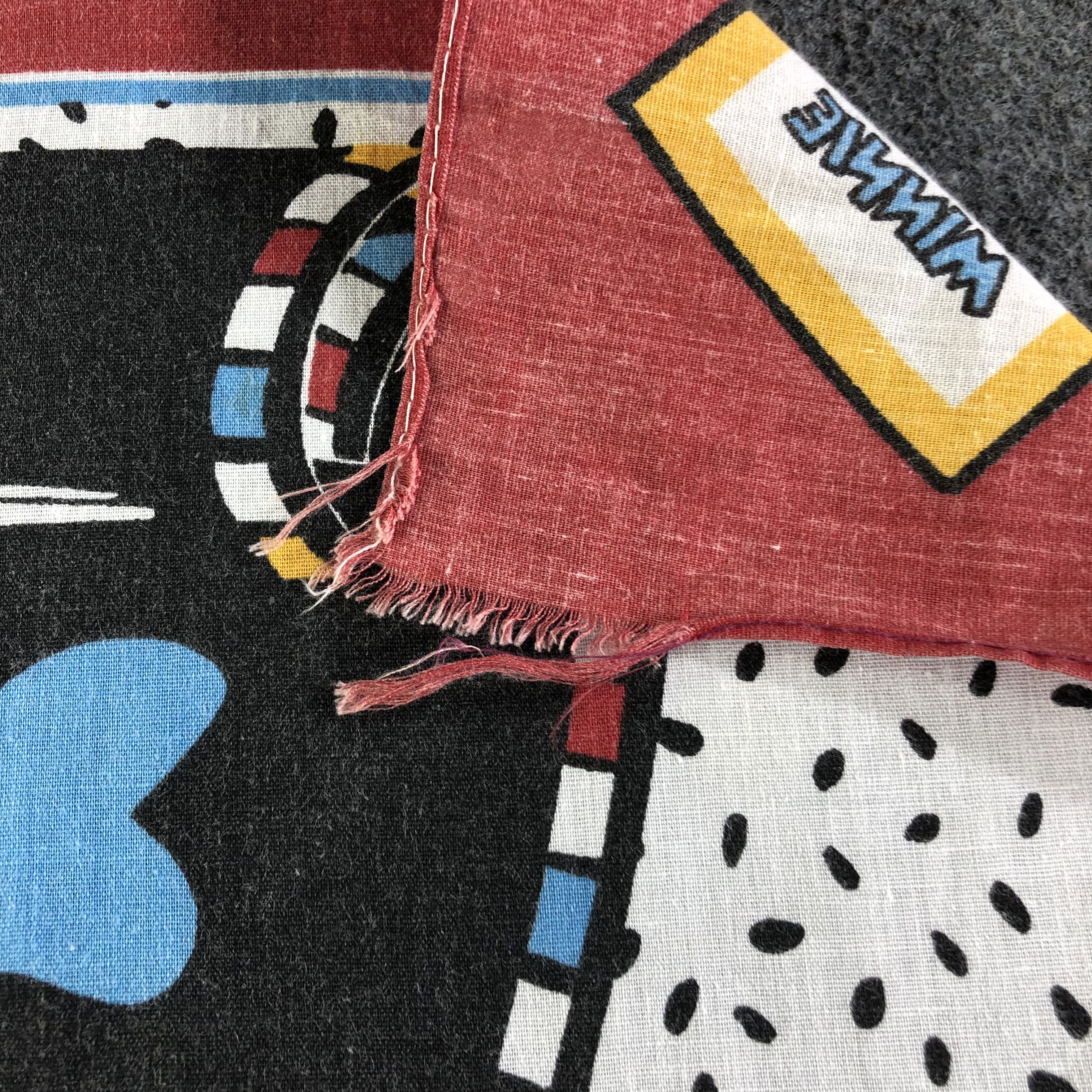 Disney × Mickey Mouse × Vintage Mickey and Friends Handkerchief Bandana Neckerchief H2314B Size ONE SIZE - 4 Thumbnail