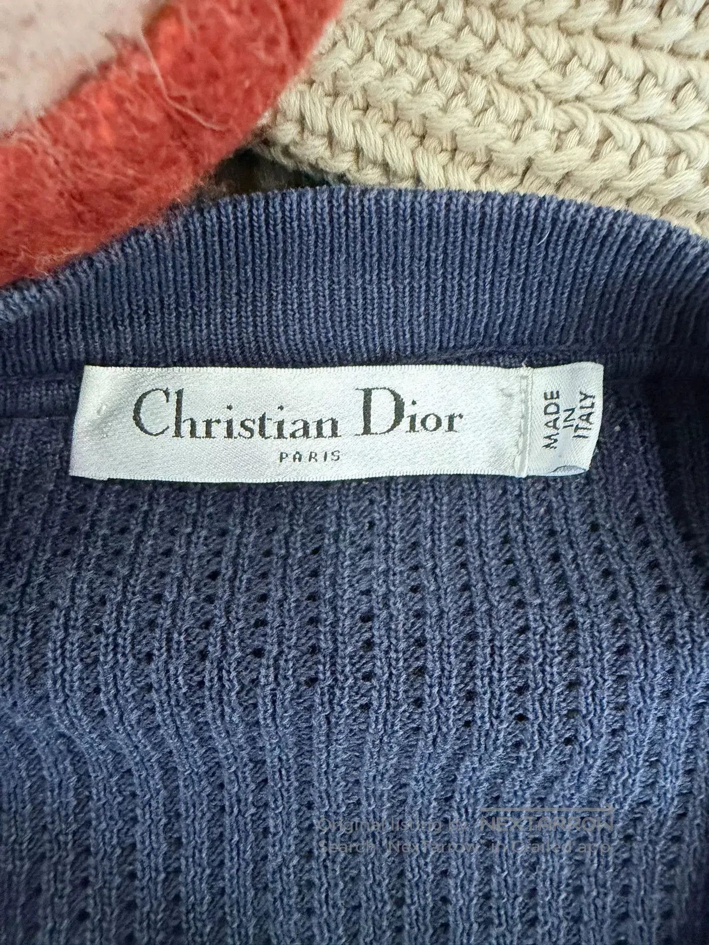 Japanese Brand Dior Navy Embroidered Number 8 Zip Hoodie. Size S / US 4 / IT 40 - 3 Thumbnail