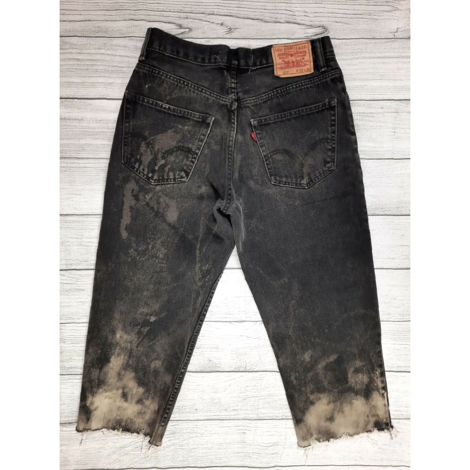 Levi's Levi’s 550 Jeans 32x30 Regular Unisex Adults Mid Rise 10-12in Inseam 21 Jeans Cotton Denim 5-Pocket Zip Size US 31 - 2 Thumbnail
