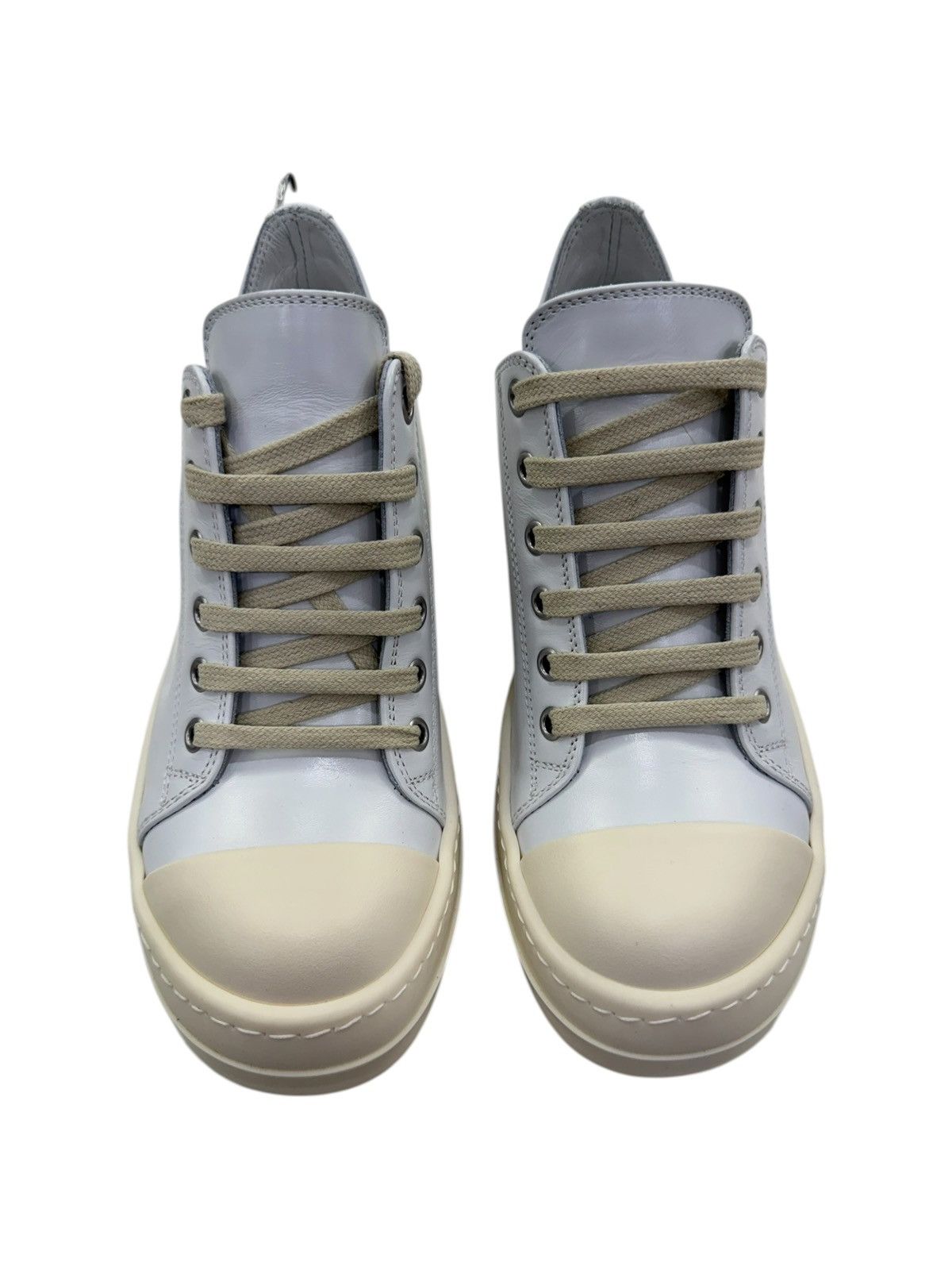 Rick Owens Rick Owens Low Top Hollywood Ramones White Chalk Milk Size US 6 / IT 36 - 3 Thumbnail