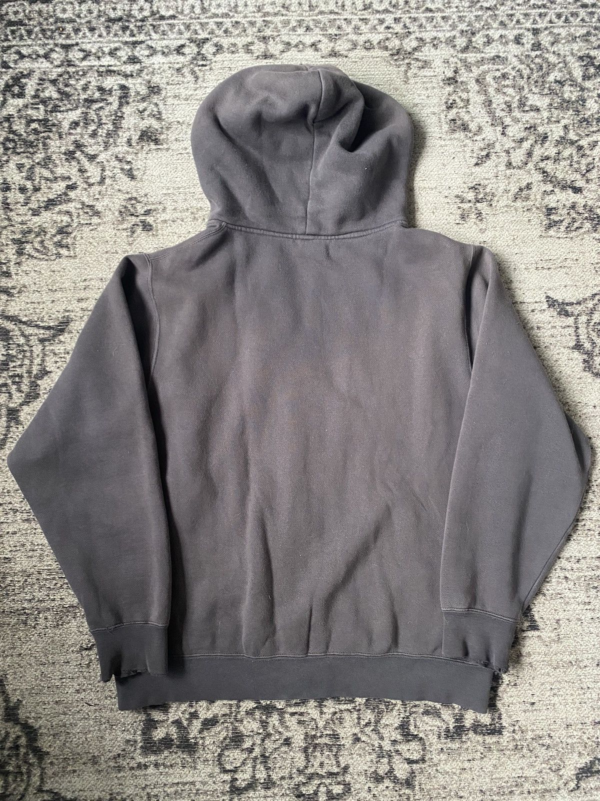 Stussy グレー M ジップアップフーディレア