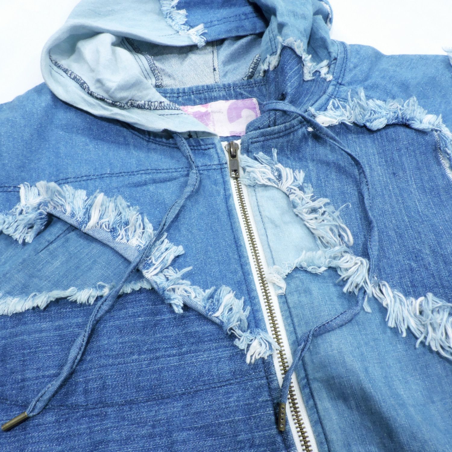 Nozomi Ishiguro NOZOMI ISHIGURO RECONSTRUCTED AVANT GARDE DENIM ZIP-HOODIE Size US M / EU 48-50 / 2 - 7 Thumbnail