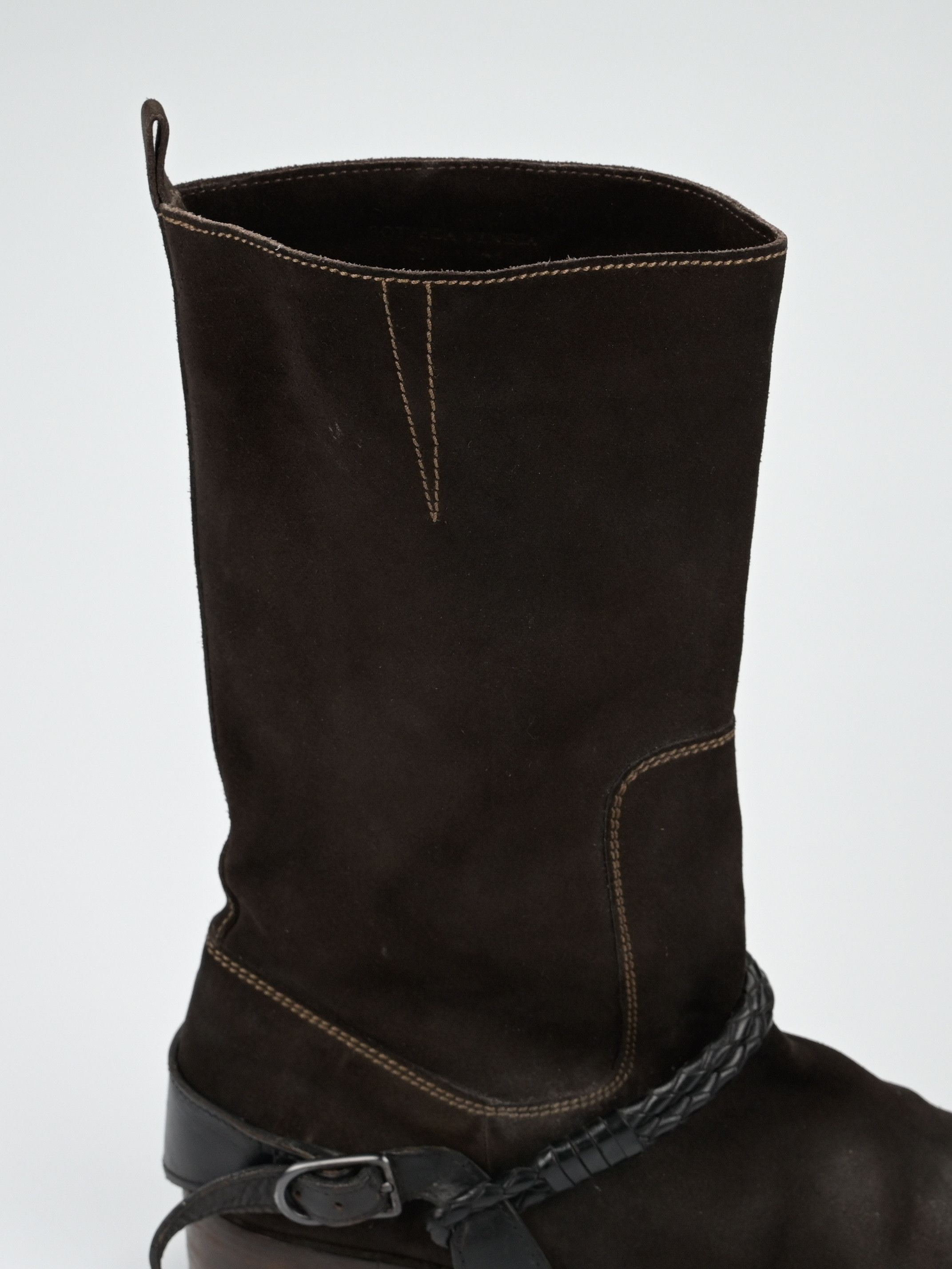 Bottega Veneta Suede Intrecciato Braided Weave Cord Boots Size US 10 / EU 43 - 15 Thumbnail