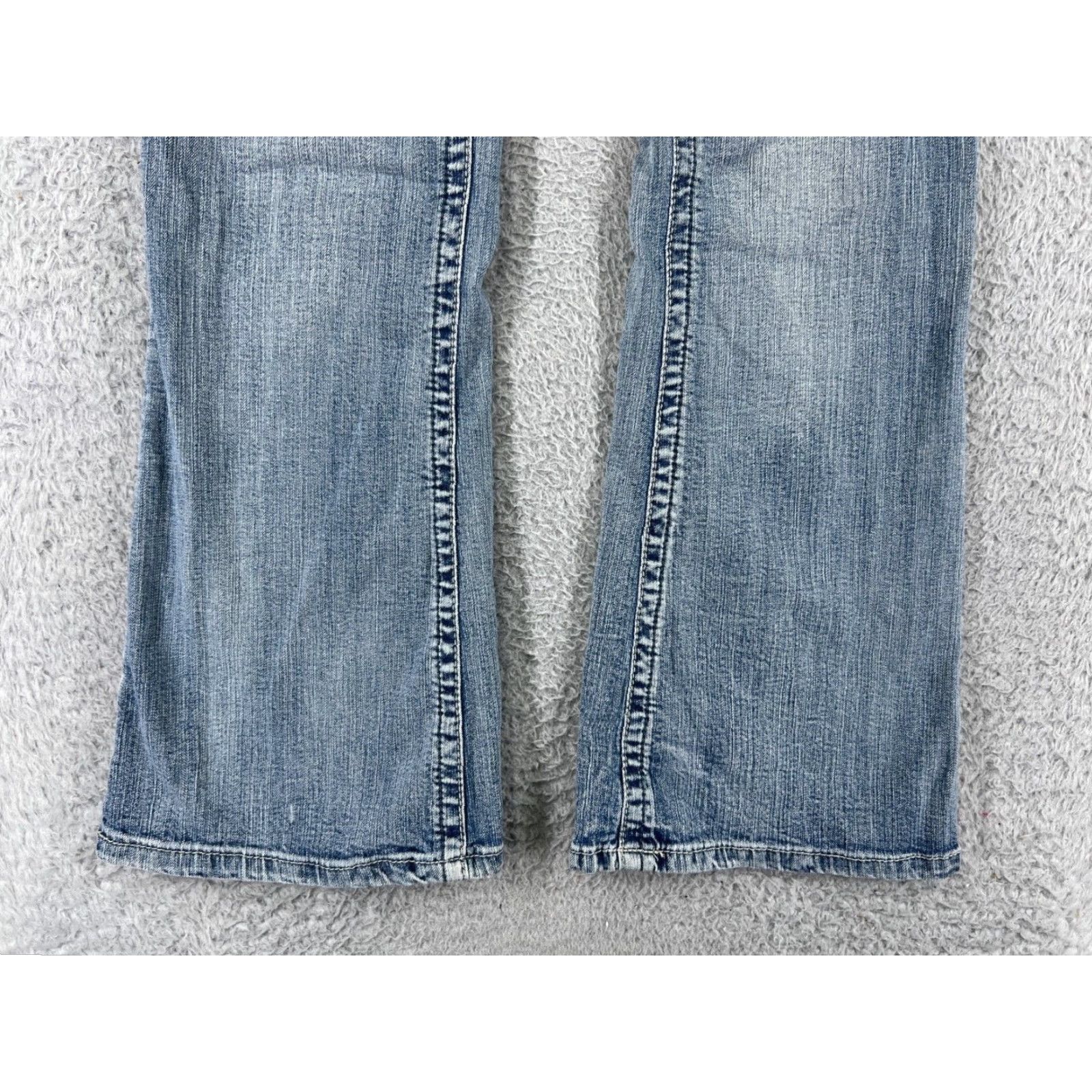 Vintage Rue21 Jeans Womens 9 Blue Denim Bootcut Mid Rise Cotton Blend Embellished Slim Pockets 5-Pocket Design Womens Mens? Size 30" / US 8 / IT 44 - 5 Thumbnail