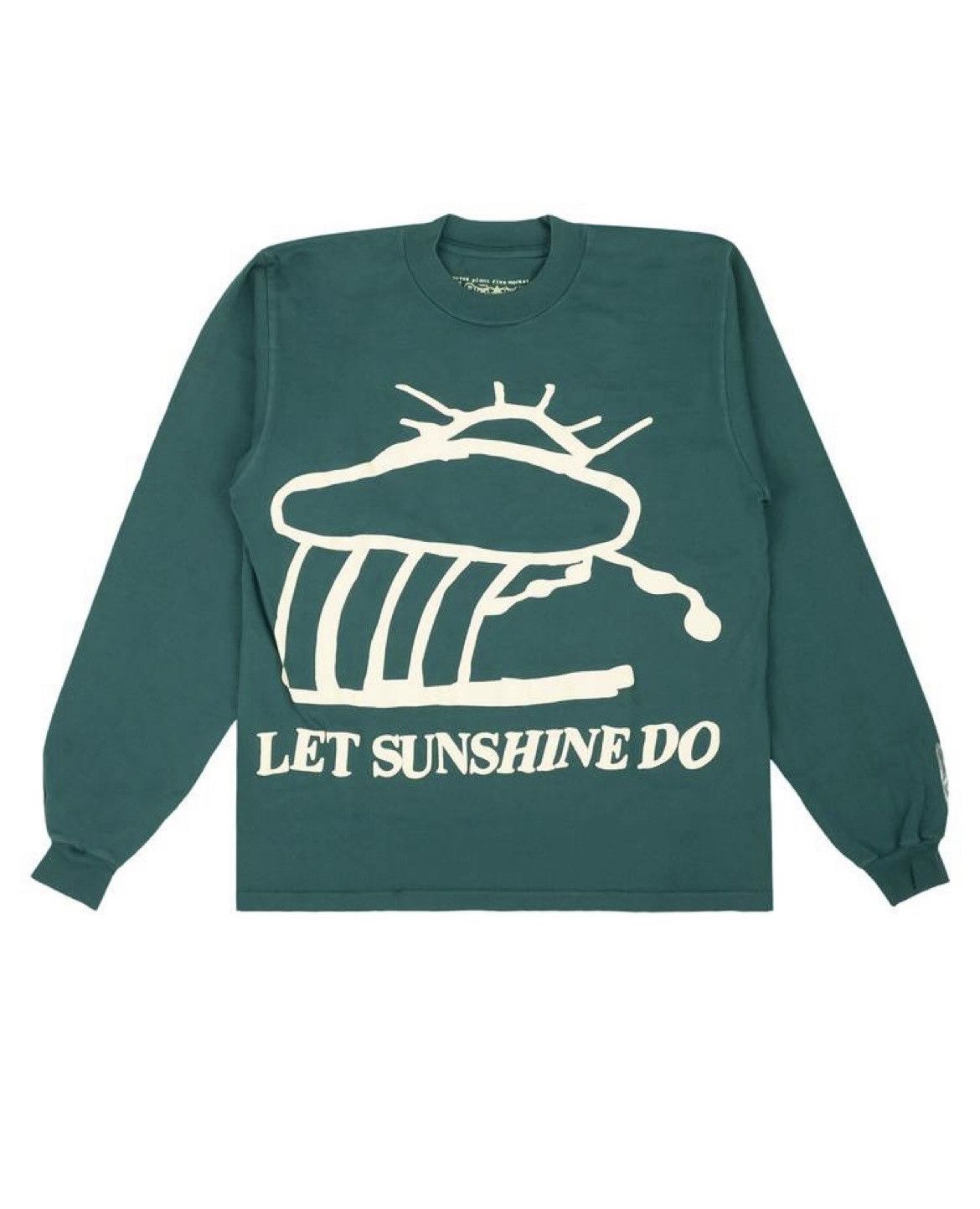 image of Cactus Plant Flea Market Cpfm Let Sunshine Do Tee in Green, Men's (Size Large)