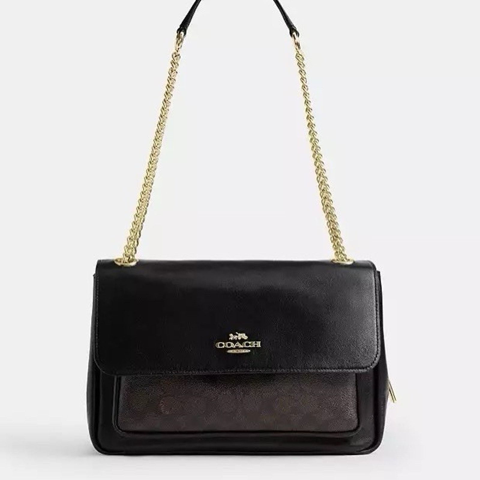 Coach NWT Coach Elodie Crossbody Bag Walnut/Black CCF10 Size ONE SIZE - 6 Thumbnail