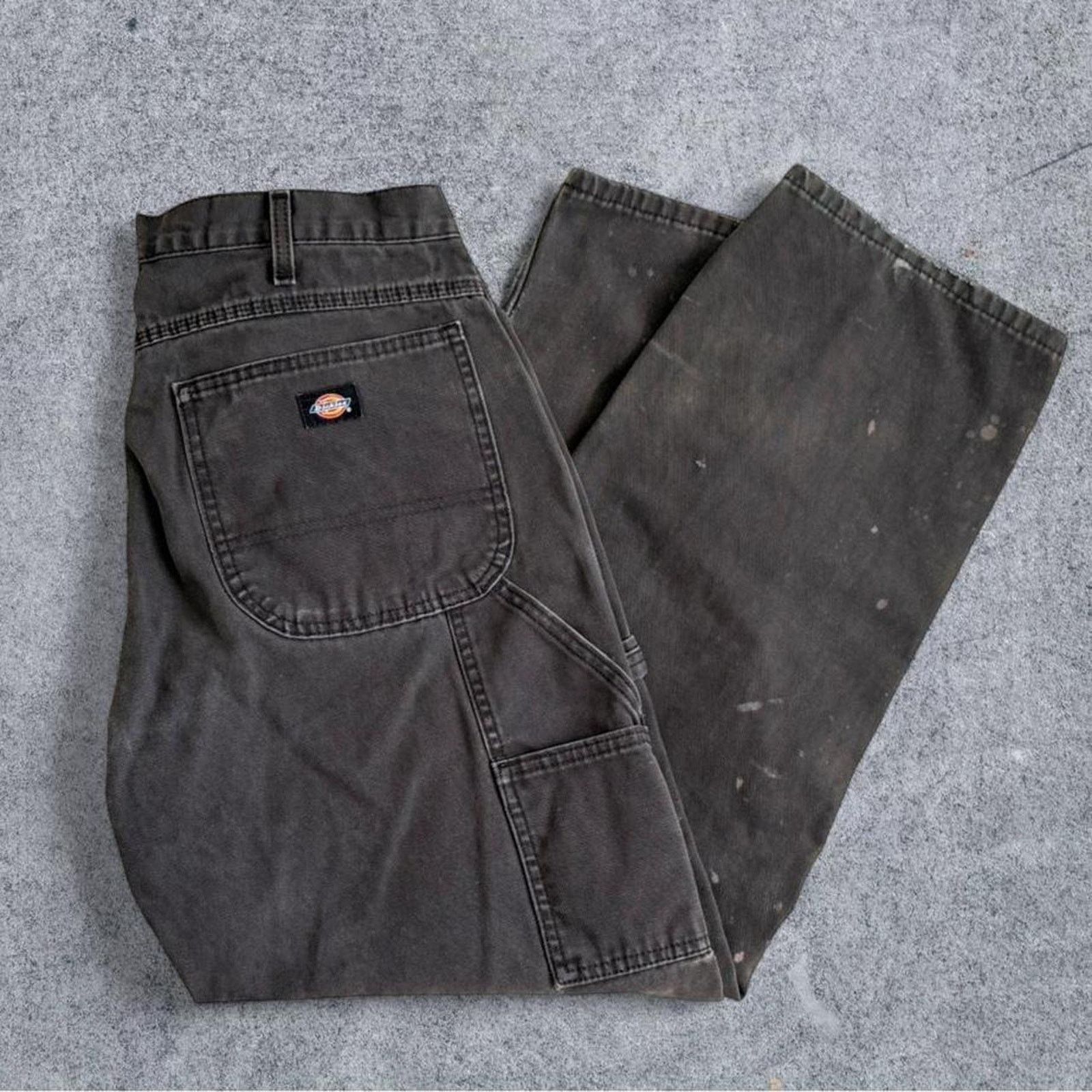 Dickies Dickies Vintage Paint Splatter Distressed Carpenter Pants Size US 34 / EU 50 - 2 Thumbnail