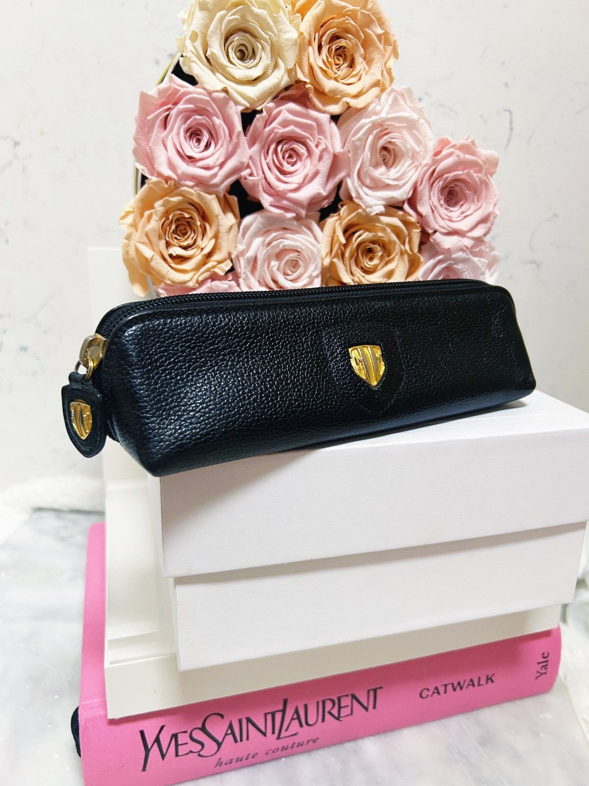 Escada Authentic Escada RARE Vintage Black Cosmetic / Pencil Bag Size ONE SIZE - 11 Thumbnail