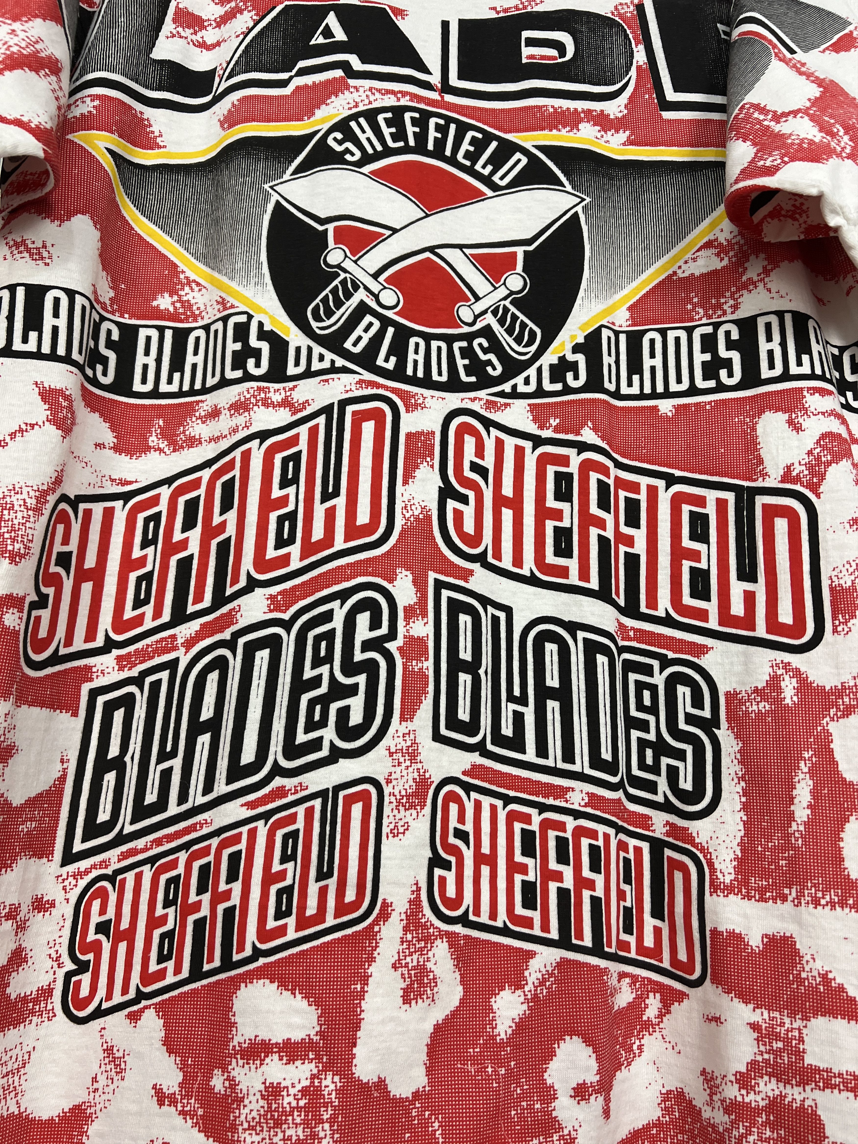 Vintage Sheffield United The Blades Football Shirt Over Print Jersey Size US XL / EU 56 / 4 - 10 Thumbnail
