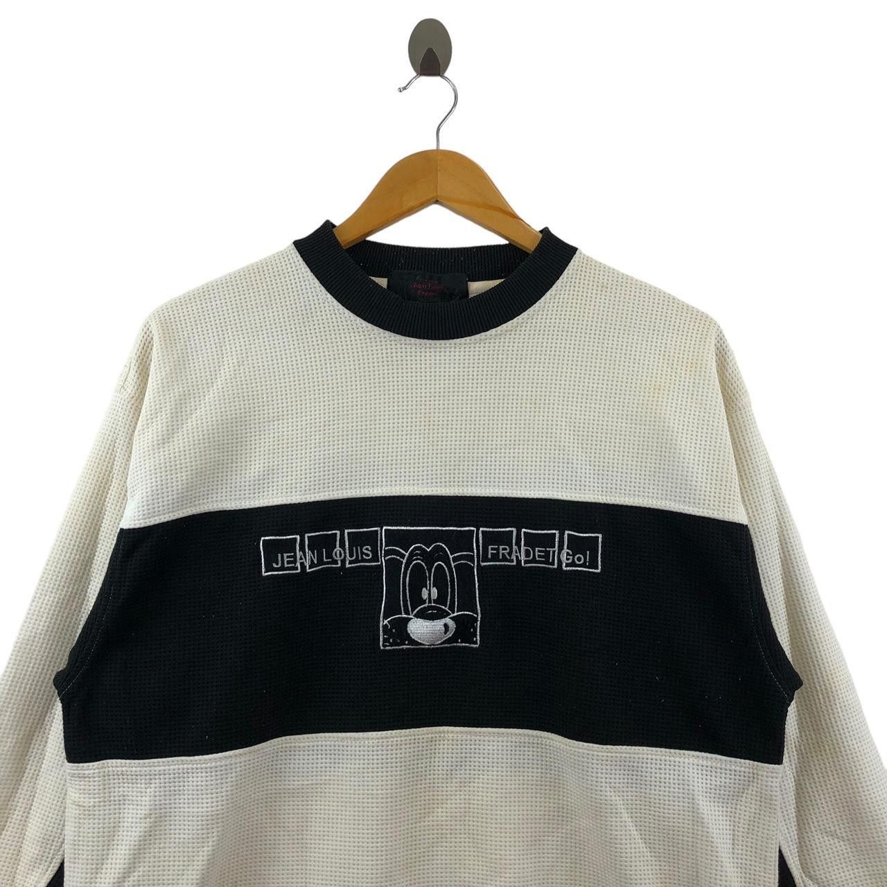 Vintage Vintage JEAN LOUIS FRADET Paris Dog Cartoon Sweatshirt Size L / US 10 / IT 46 - 3 Thumbnail
