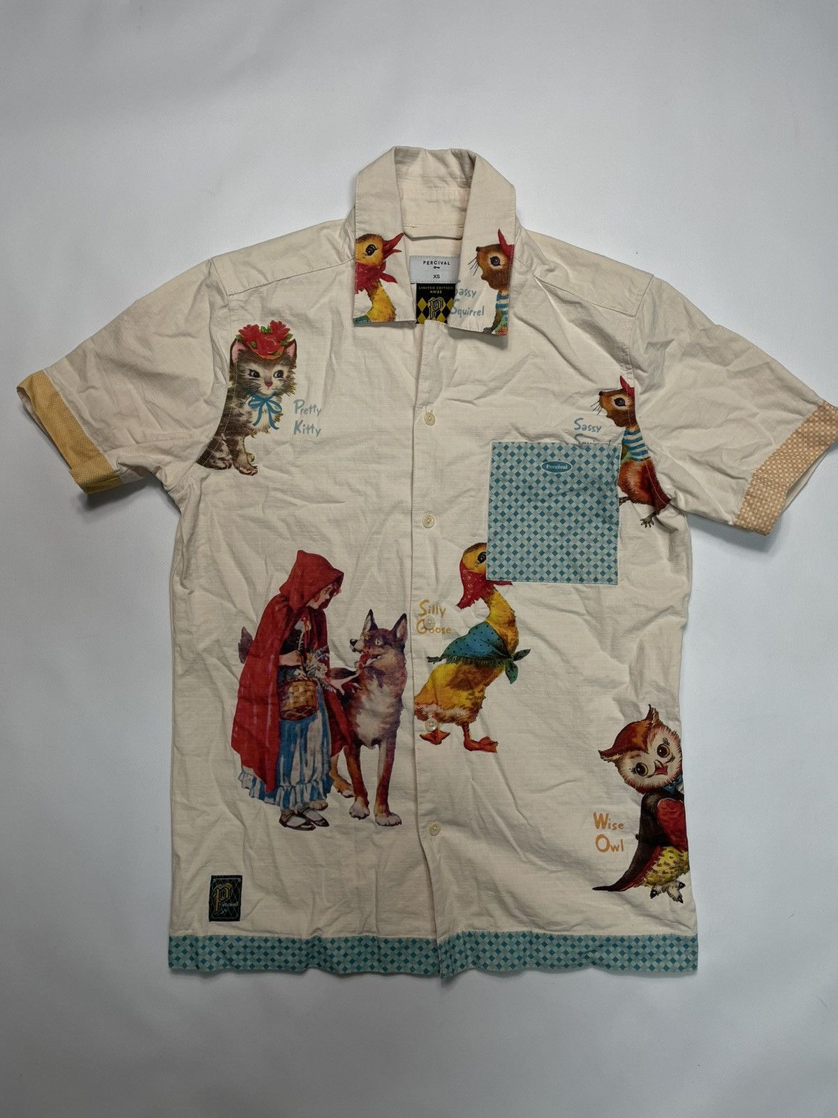Percival Percival Little Red Riding Hood Print Cotton Shirt Size XS Size US XS / EU 42 / 0 - 1 Thumbnail