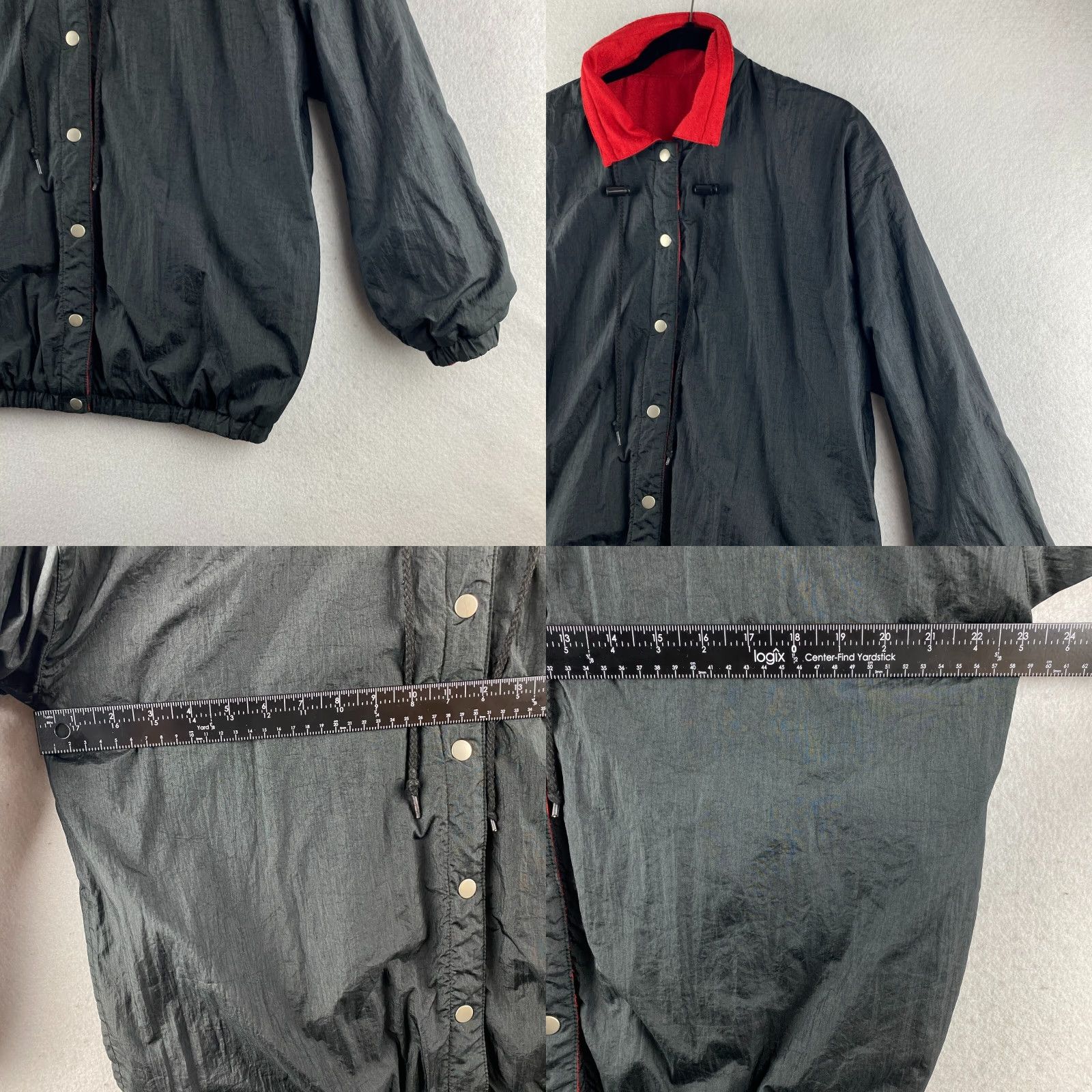 MooRER VINTAGE Jennifer Moore Jacket Mens M Black Red Reversible Snap Button Jacket Mens M Black Red Reversible Button Snap Size US M / EU 48-50 / 2 - 8 Thumbnail