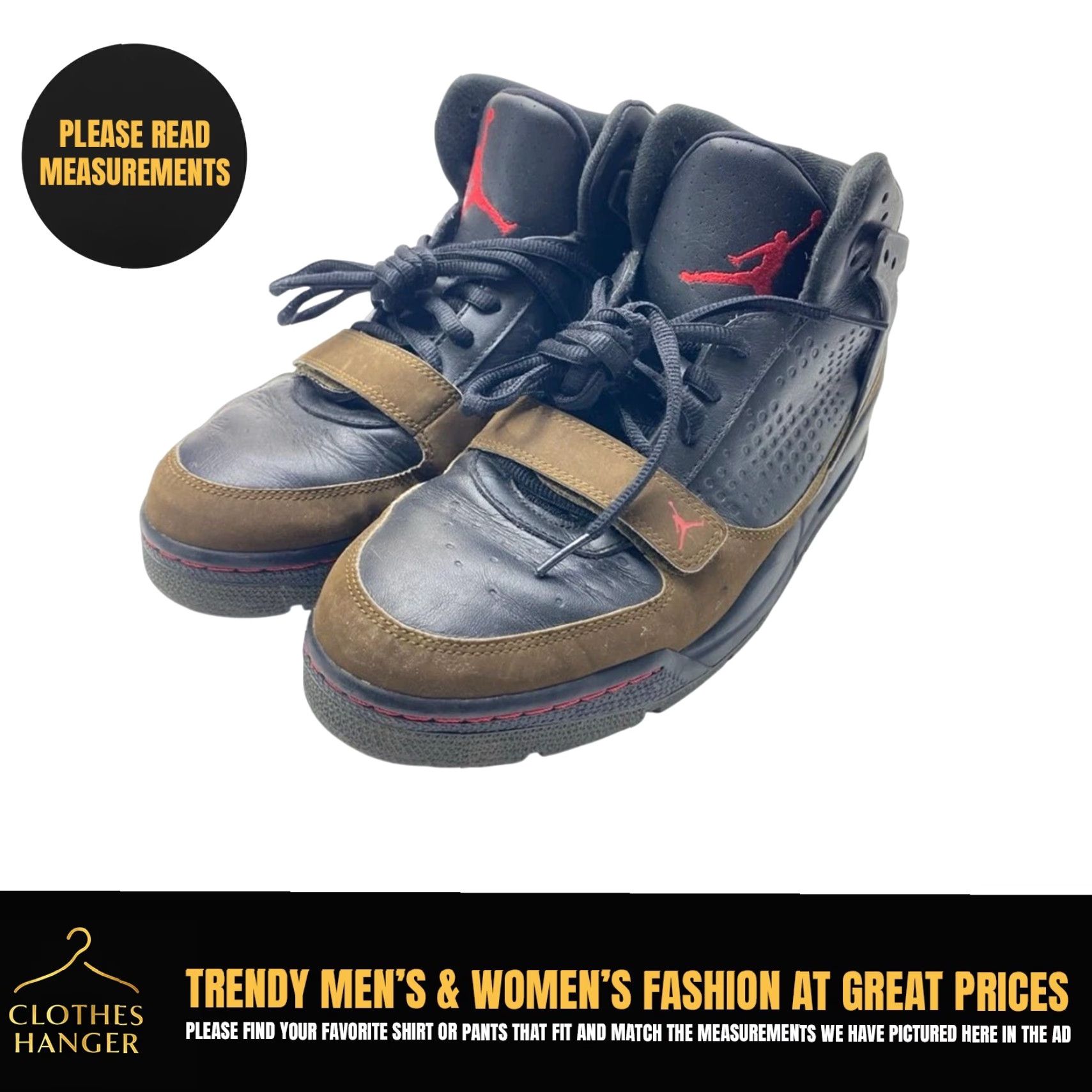 Jordan Brand AIR JORDAN PHASE 23’ TREK 535682 MENS SIZE 11.5 SNEAKERS BLACK/OLIVE-GREEN/RED Size US 12 / EU 45 - 2 Thumbnail
