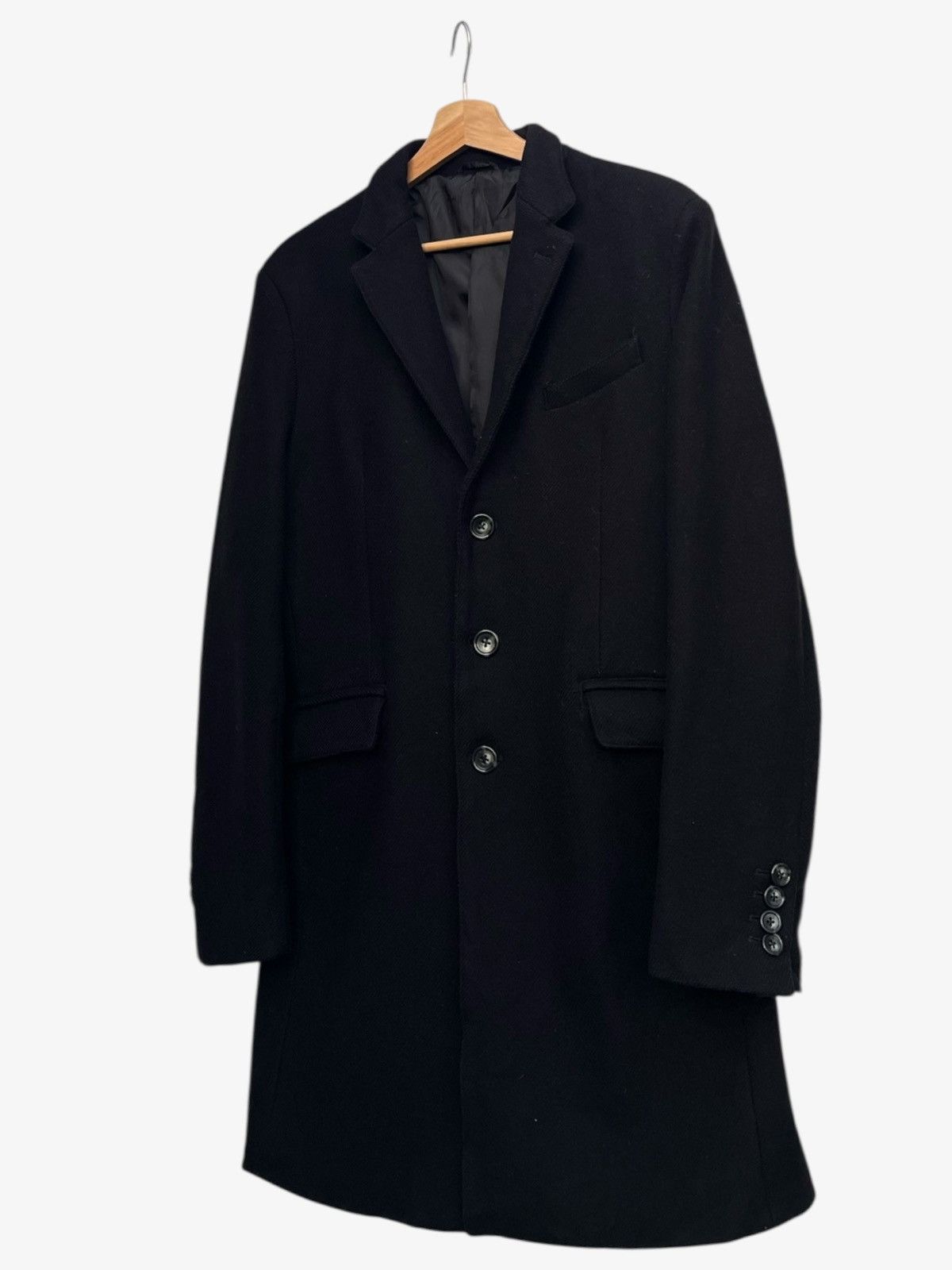 JACKROSE Jackrose Luv Maison Wool Blend Black Chester Coat Size US S / EU 44-46 / 1 - 5 Thumbnail