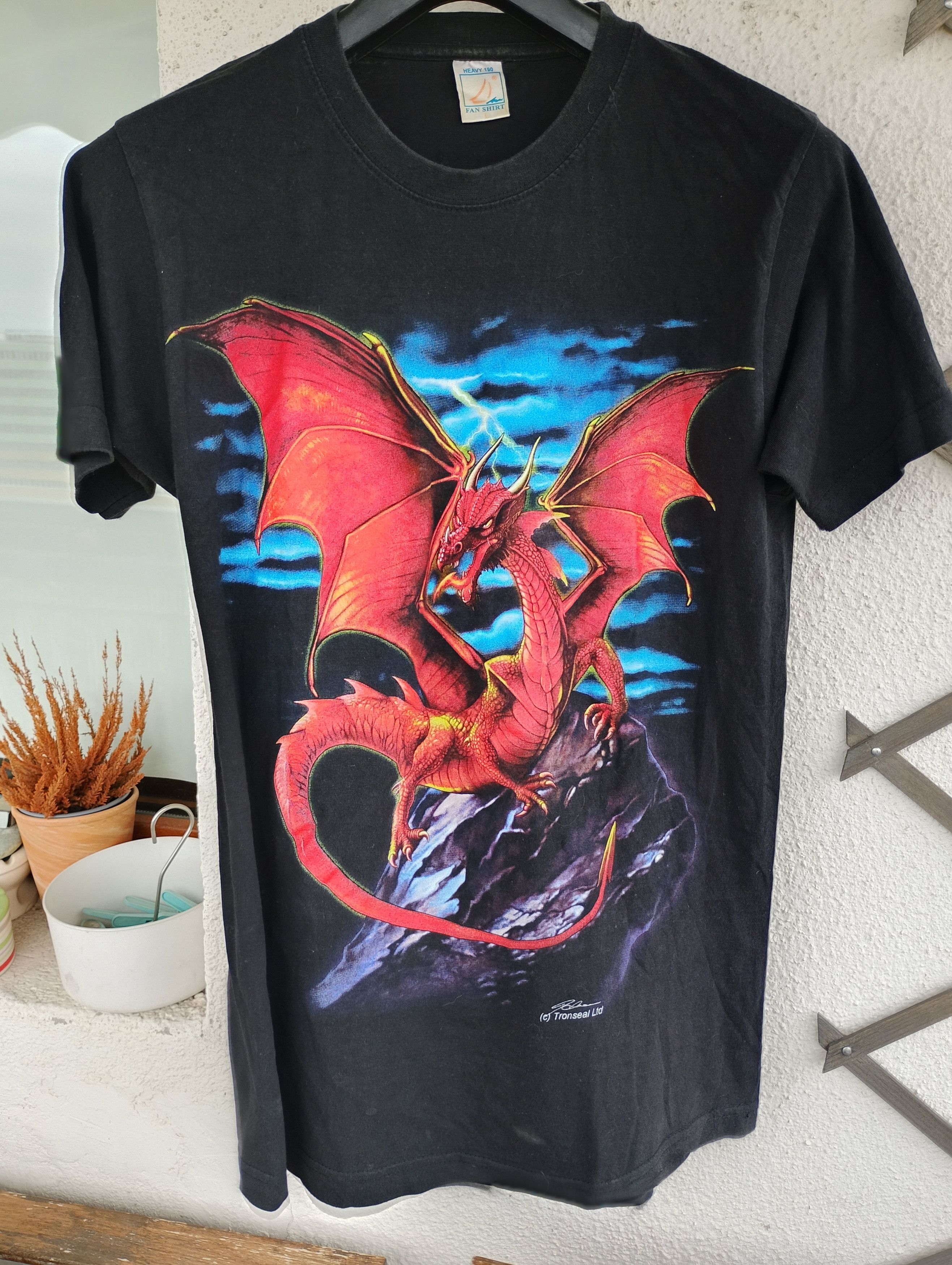 Vintage Vintage 1990s Dark Fantasy Graphic Tronseal Ltd t-shirt M Size US M / EU 48-50 / 2 - 1 Thumbnail
