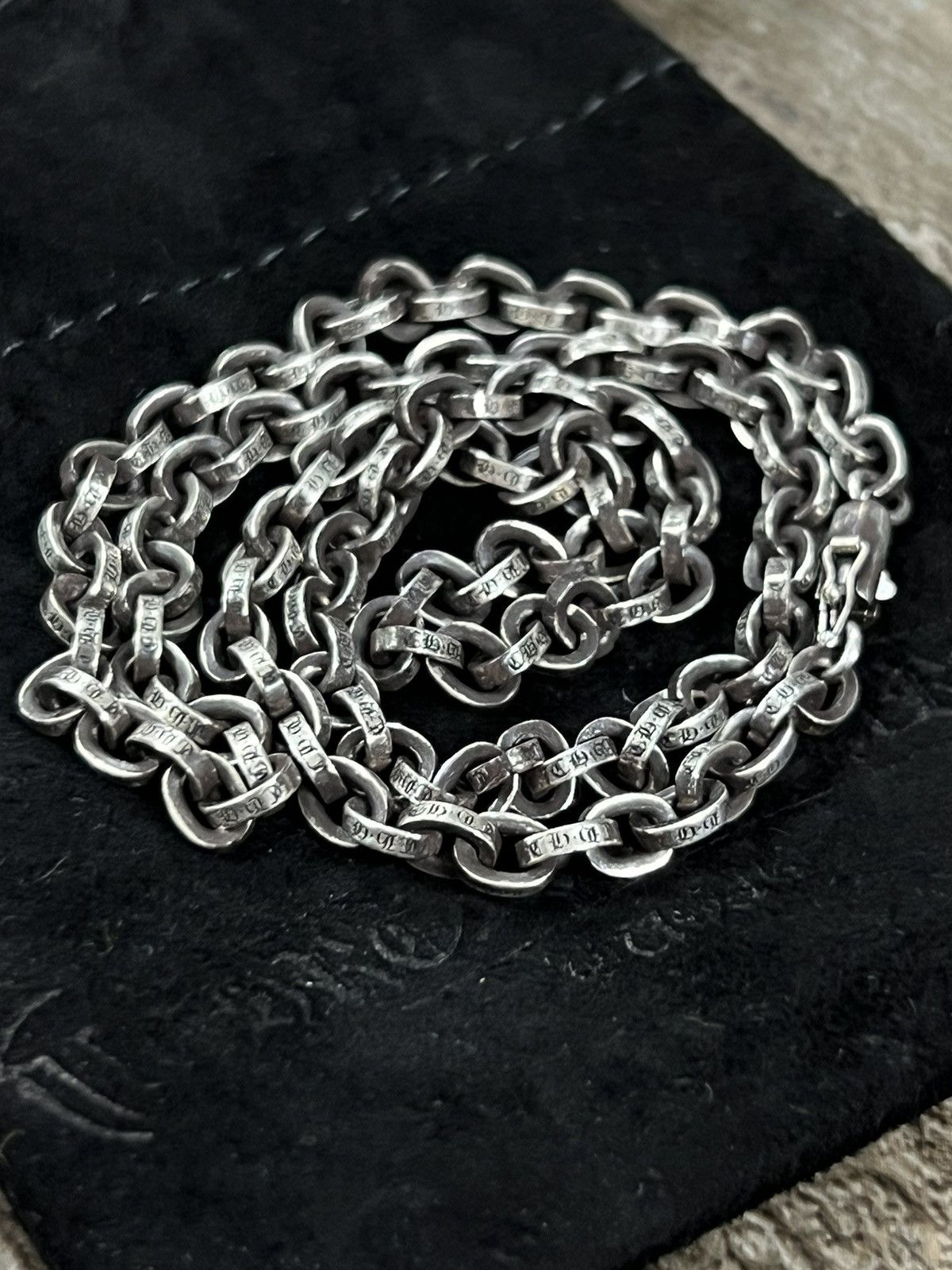 Chrome Hearts LIKE NEW 20 INCH CHROME HEARTS PAPERCHAIN NECKLACE  