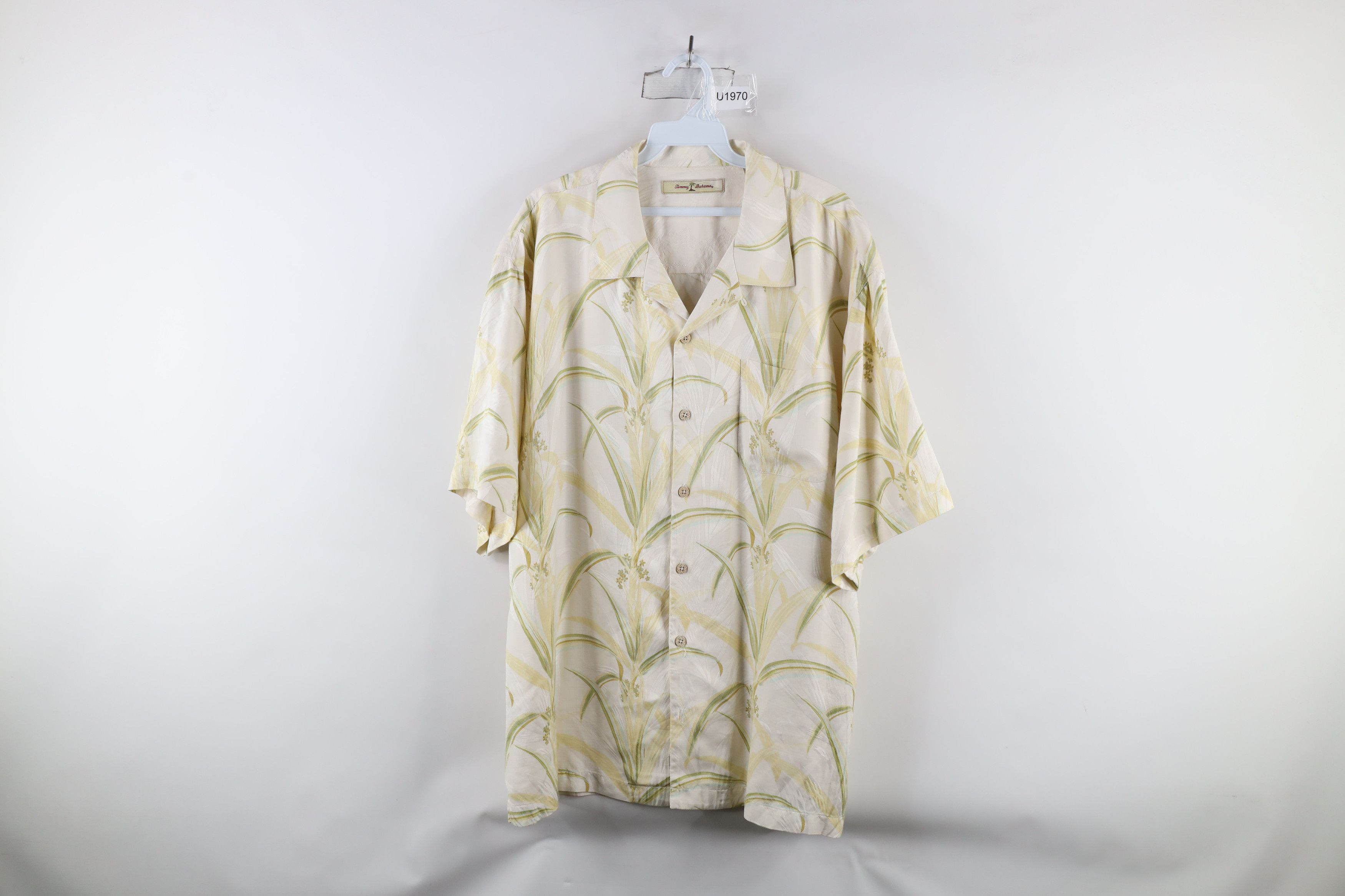 Tommy Bahama × Vintage Vintage 90s Tommy Bahama Luau Looped Collar Button Shirt Size US XL / EU 56 / 4 - 1 Thumbnail