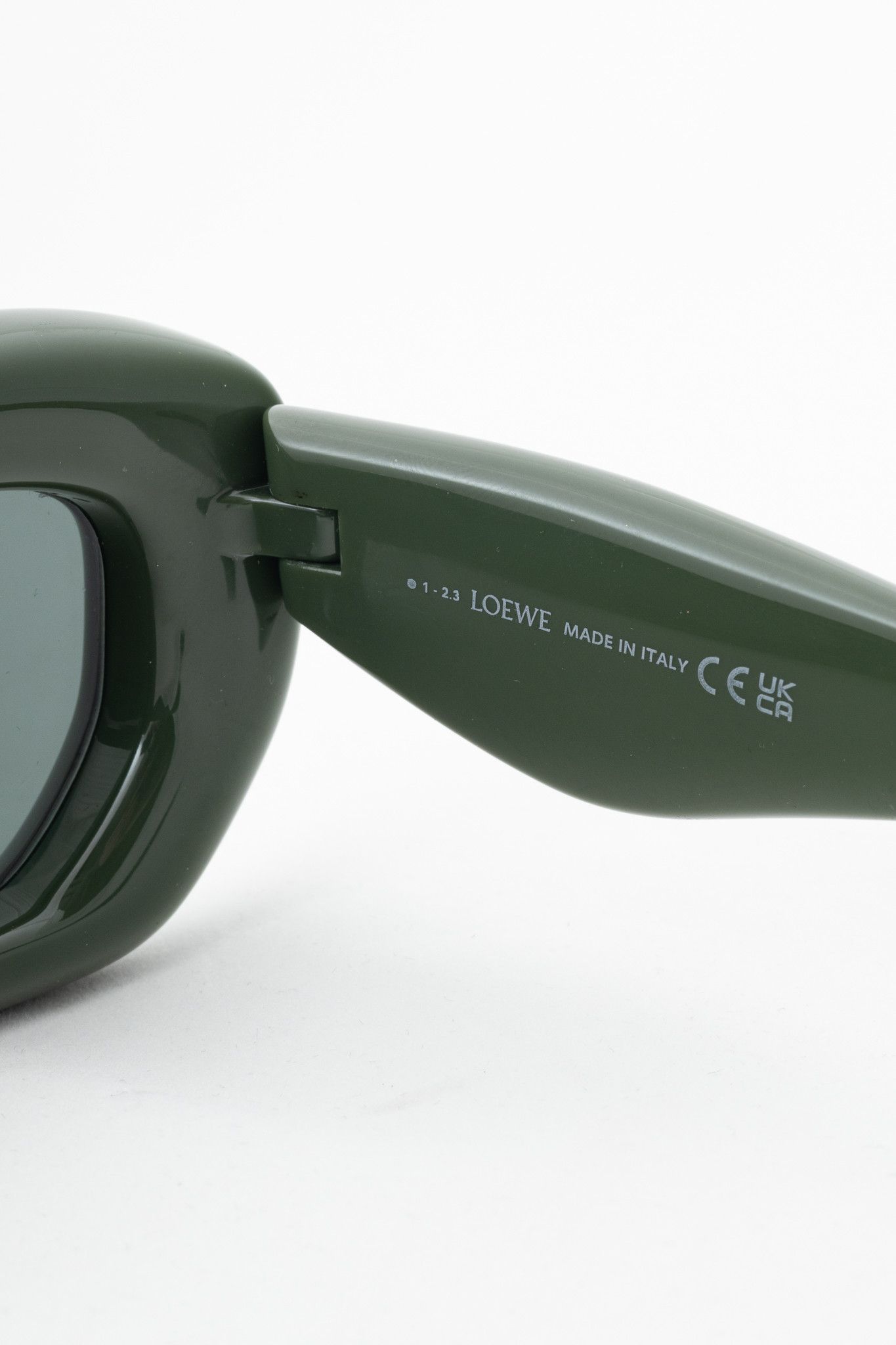 Loewe Loewe Green Cat Eye Inflated Sunglasses Size ONE SIZE - 8 Thumbnail