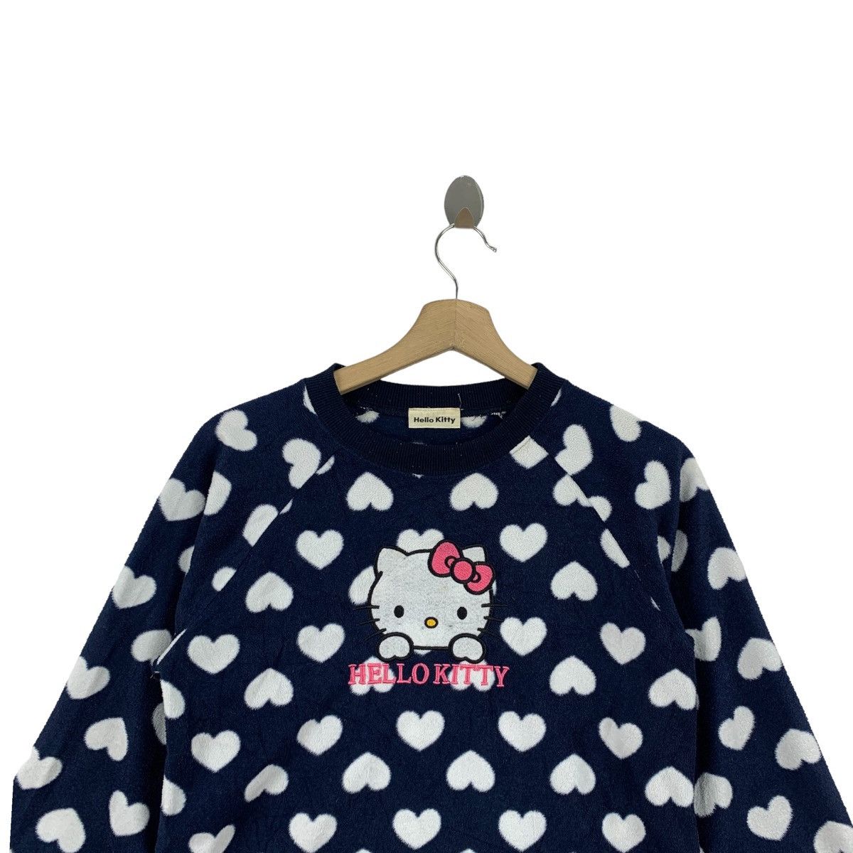 Cartoon Network × Japanese Brand HELLO KITTY Cartoon Japanese Love Design Fleece Long Sleeve Size XS / US 0-2 / IT 36-38 - 4 Thumbnail