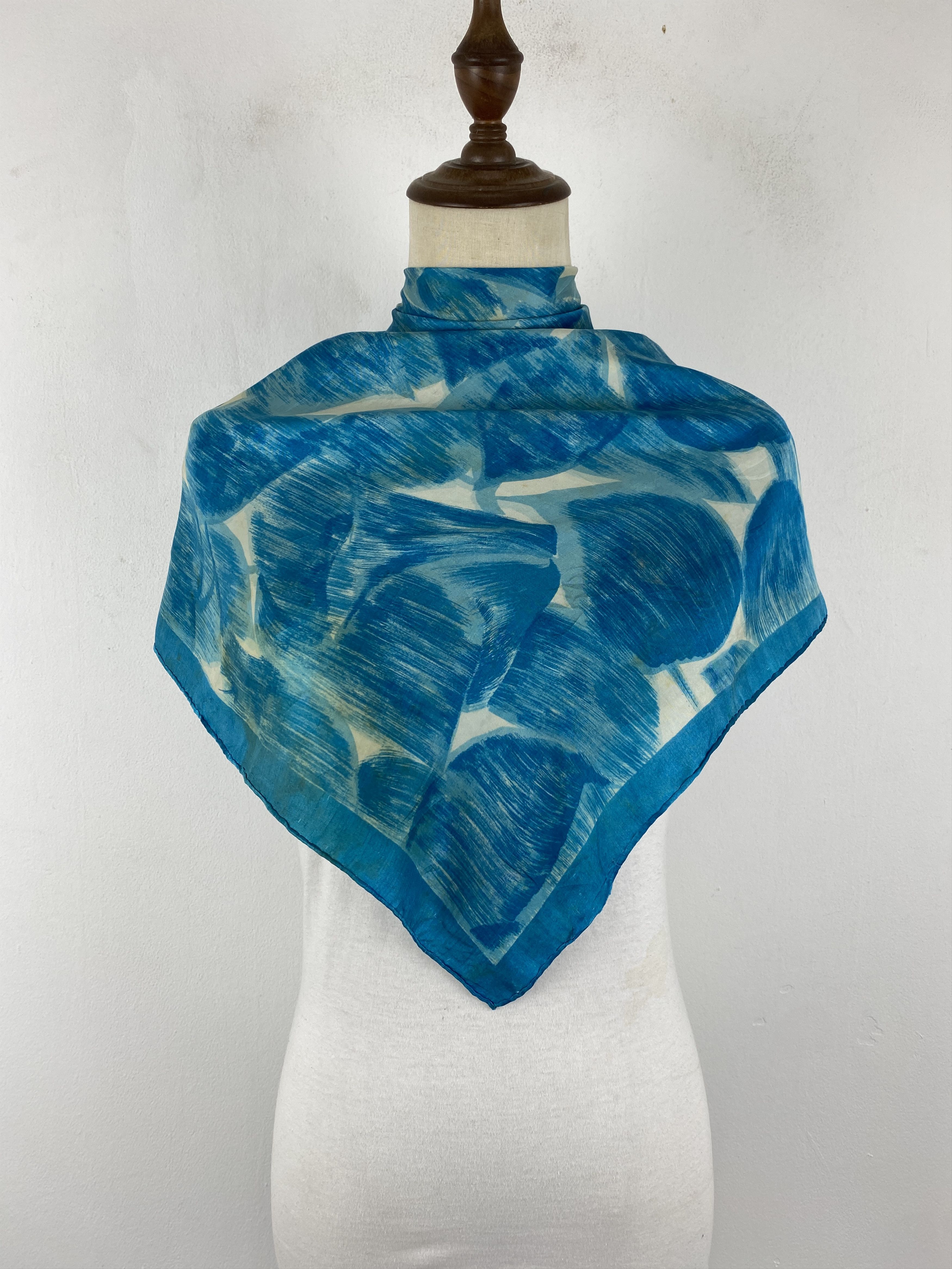 Vintage Art Painting Silk Scarf / Muffler / Silk Shawl SN0066 Size ONE SIZE - 1 Thumbnail