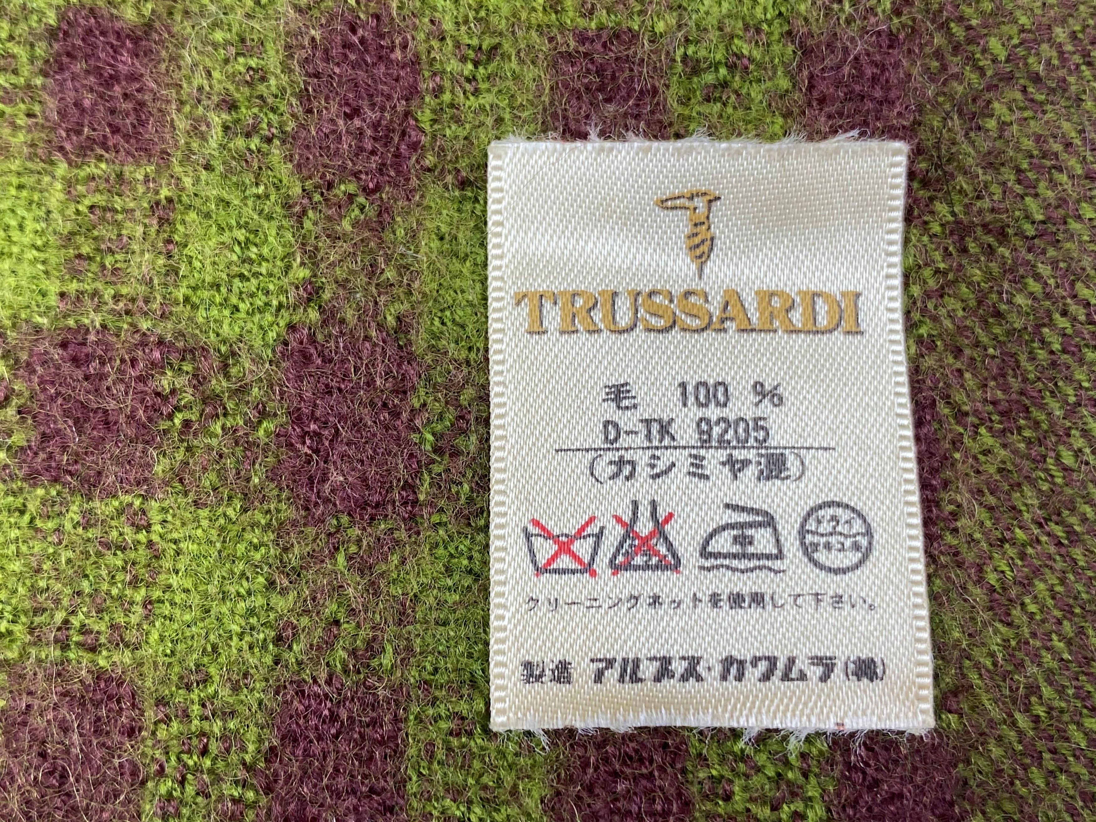 Trussardi × Vintage Trussardi scarf Wool Vintage Scarves Made in Japan Size ONE SIZE - 10 Thumbnail