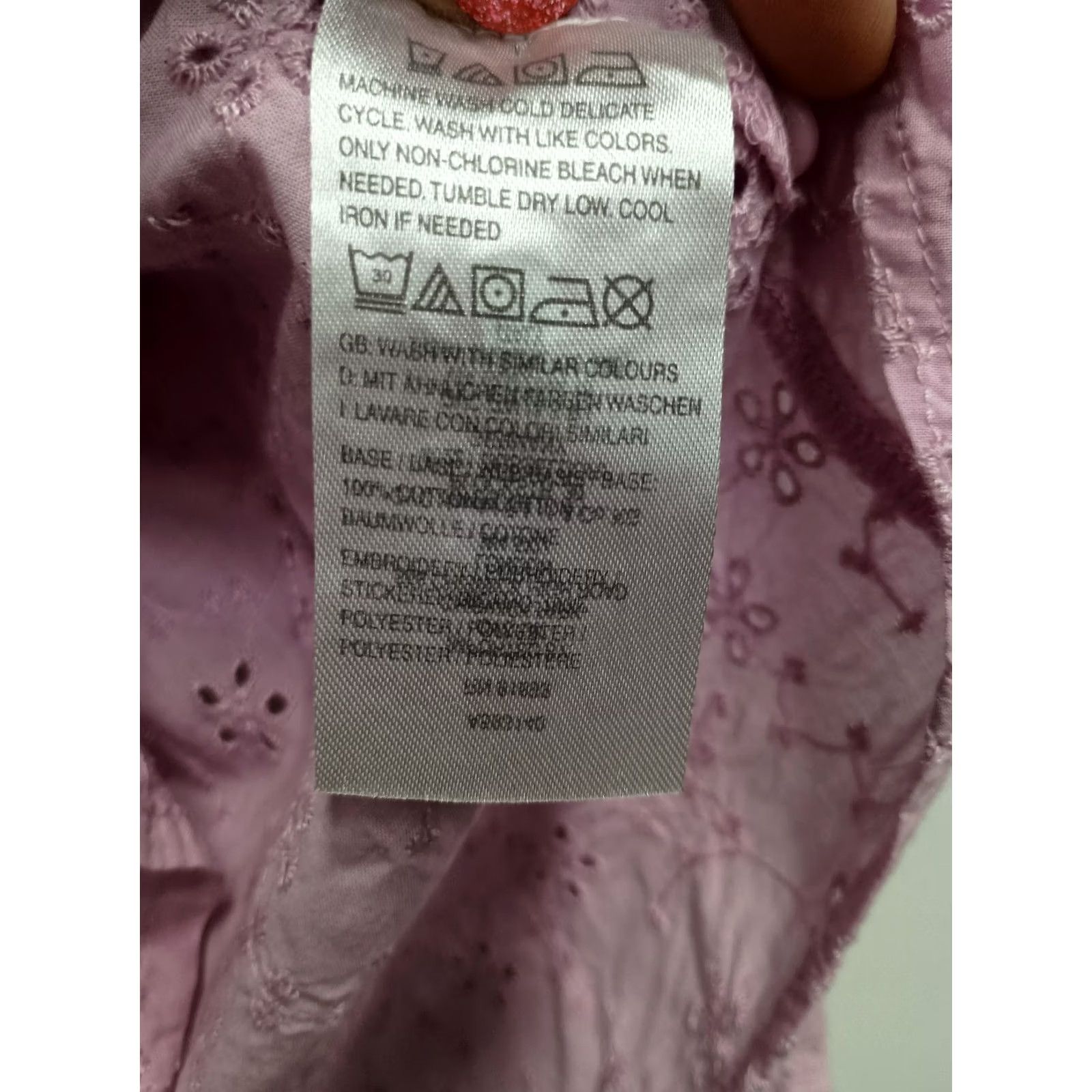 Vintage Candace Cameron Bure Shirt 1X Pink Eyelet Floral Embroidered Cottagecore Womens Size XL / US 12-14 / IT 48-50 - 6 Thumbnail
