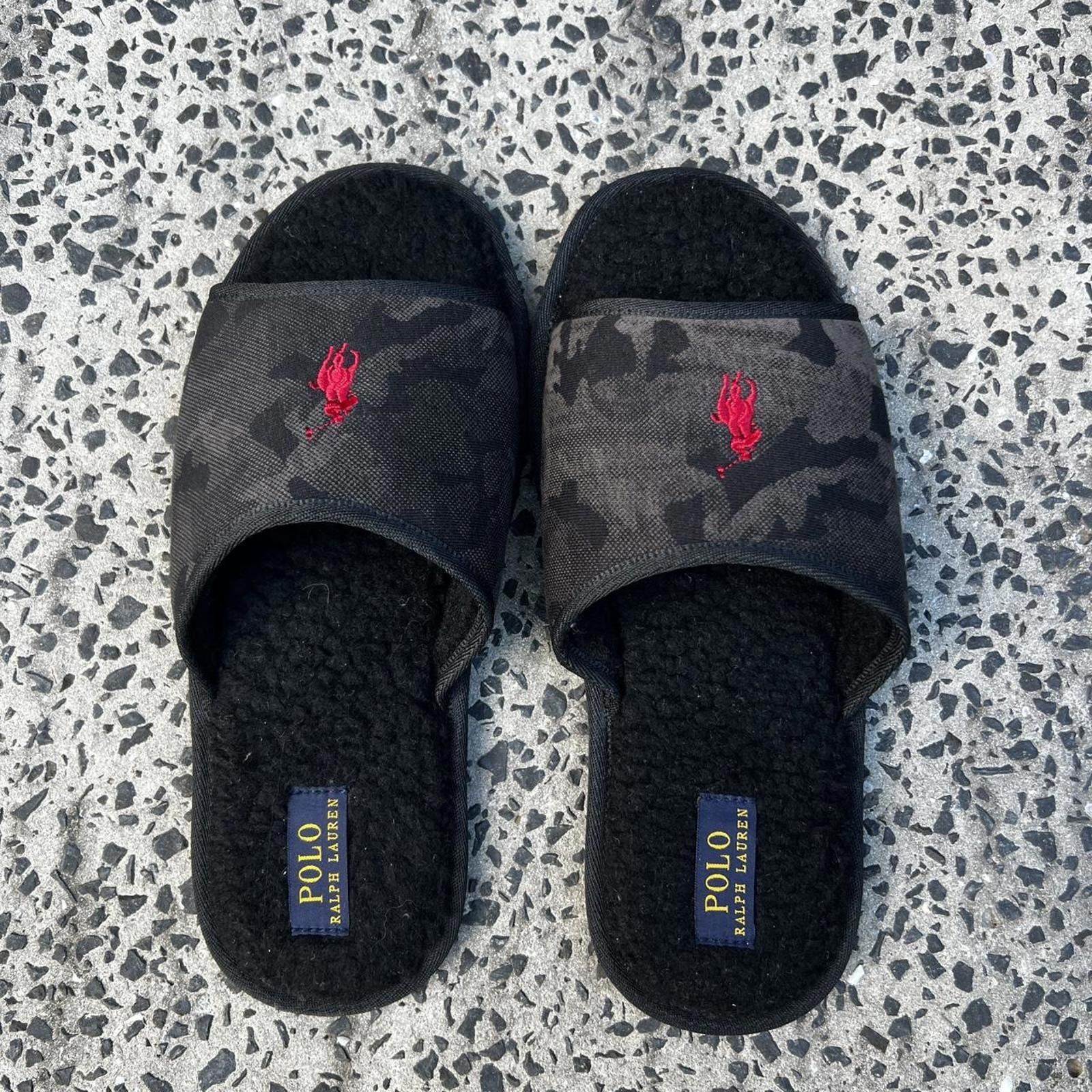 Lauren Ralph Lauren Ralph Lauren Men's Black Slides Size US 9 / EU 42 - 2 Thumbnail