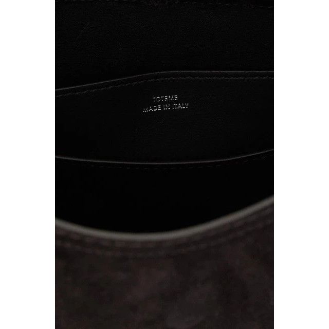 Toteme TOTEME T-Lock Espresso Brown Suede Top Handle Bag New Size ONE SIZE - 4 Thumbnail