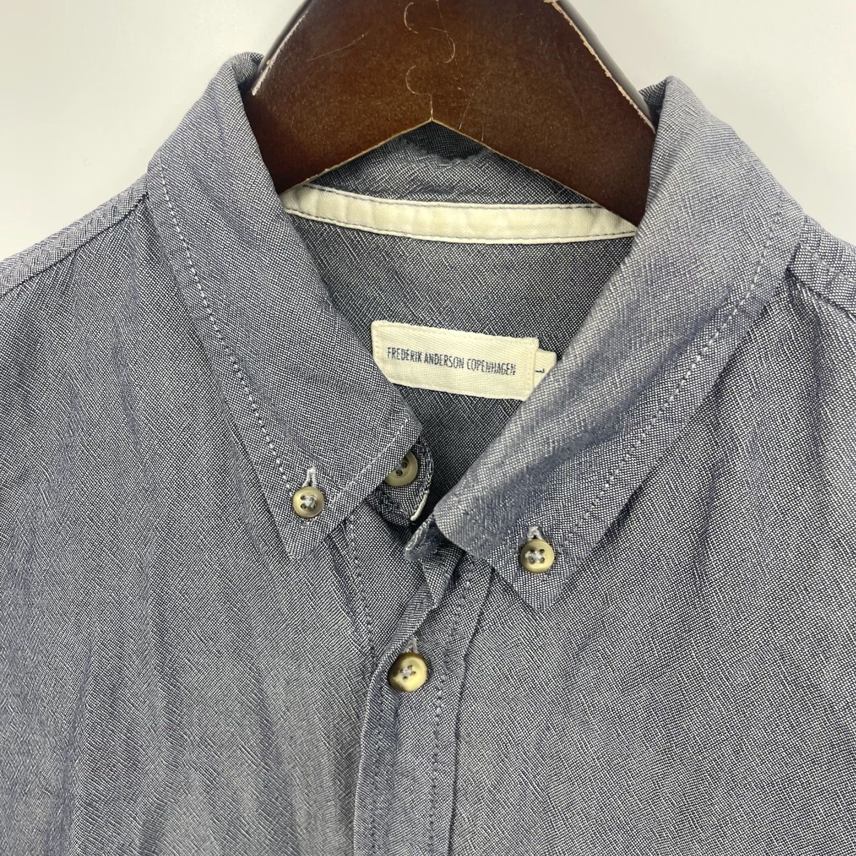 JW Anderson Frederik Anderson Copenhagen Button Down Shirt Mens Large Preppy Minimalist Size US L / EU 52-54 / 3 - 4 Thumbnail
