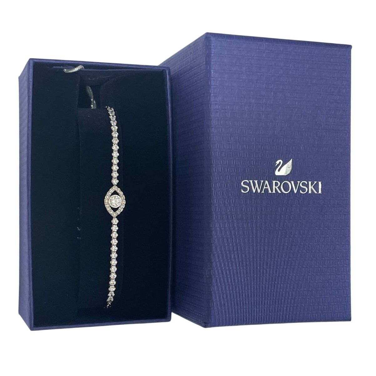 Swarovski swarovski Subtle bracelet Evil eye, White, Rhodium plated Size ONE SIZE - 1 Thumbnail