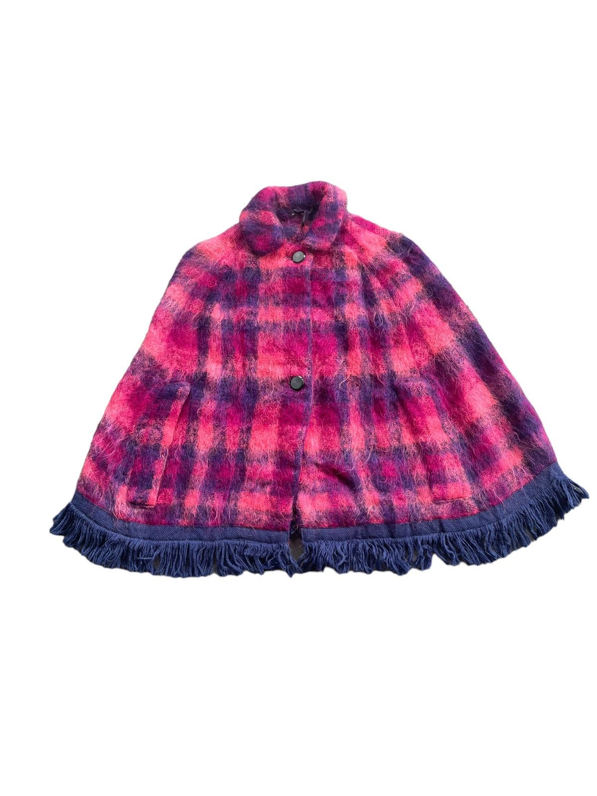 Designer × Vintage Vintage Mohair Poncho The Scotch House Size M / US 6-8 / IT 42-44 - 1 Thumbnail
