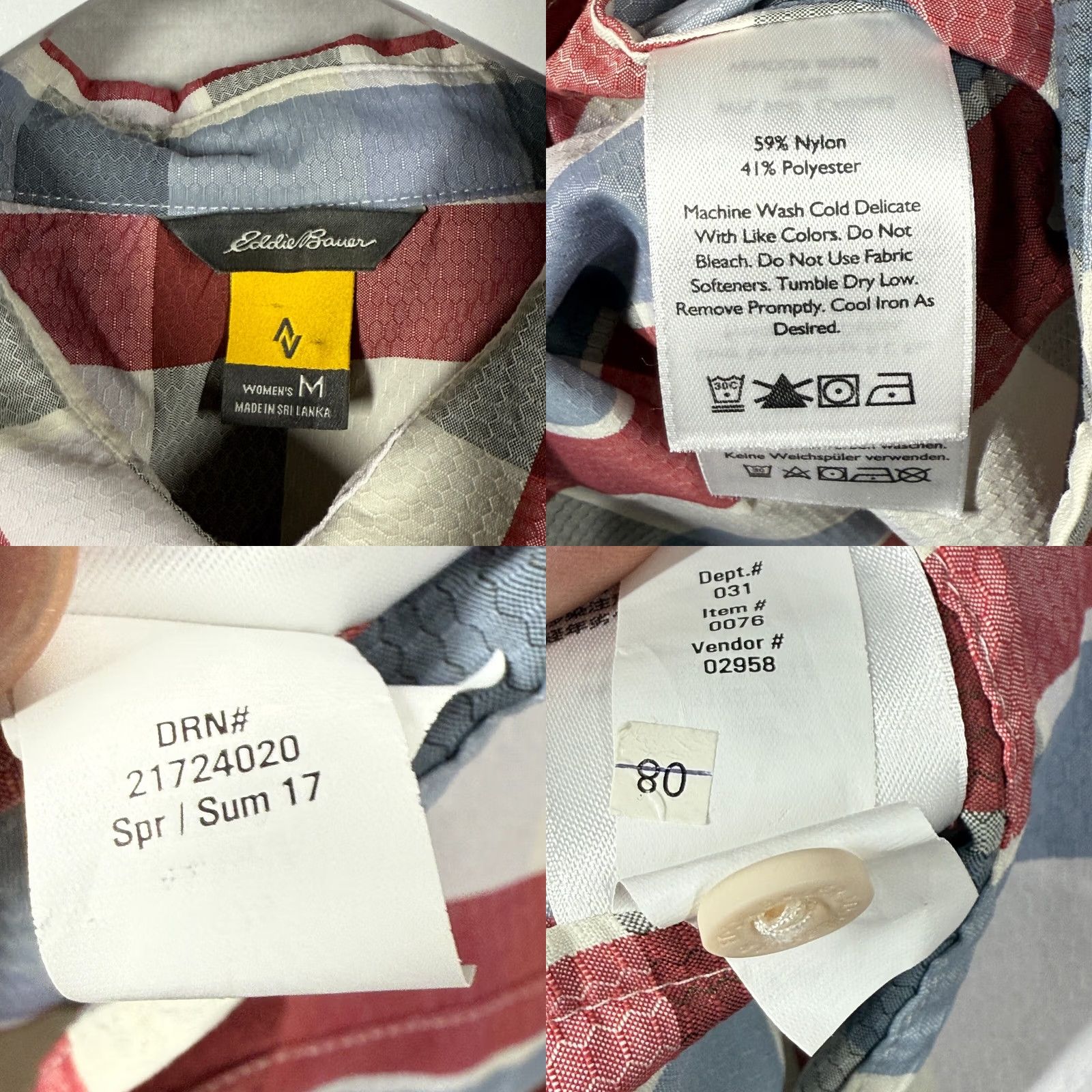 Eddie Bauer Eddie Bauer Shirt Womens Medium Plaid Travex Button Down Long Sleeve Outdoor Size M / US 6-8 / IT 42-44 - 9 Thumbnail