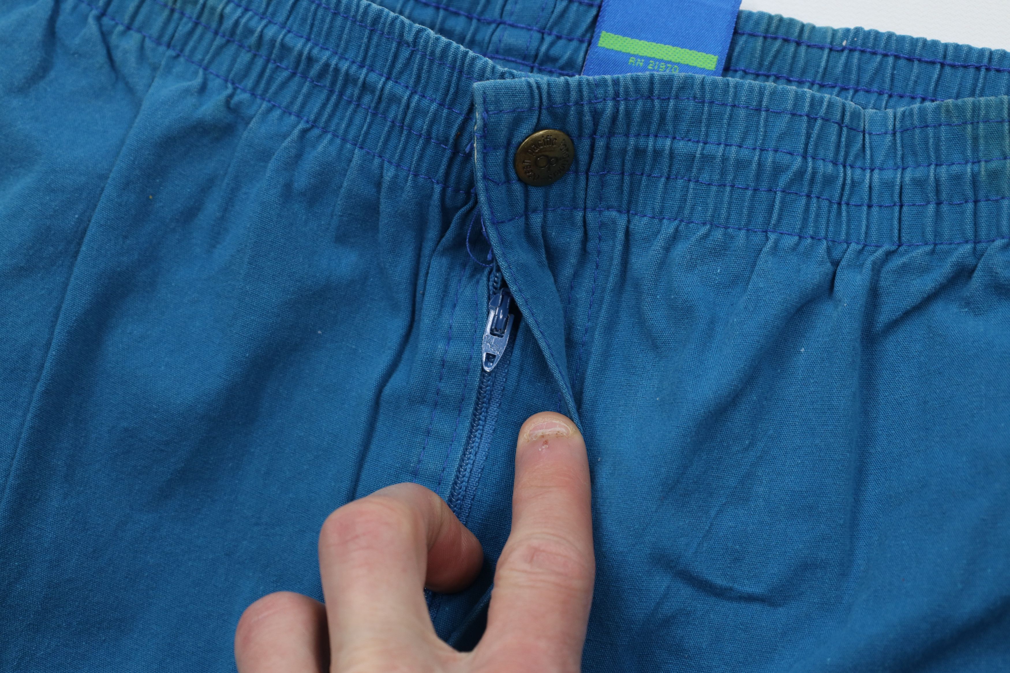 Ocean Pacific Vintage 80s 90s Ocean Pacific Above Knee Surf Shorts Blue Size US 36 / EU 52 - 8 Thumbnail