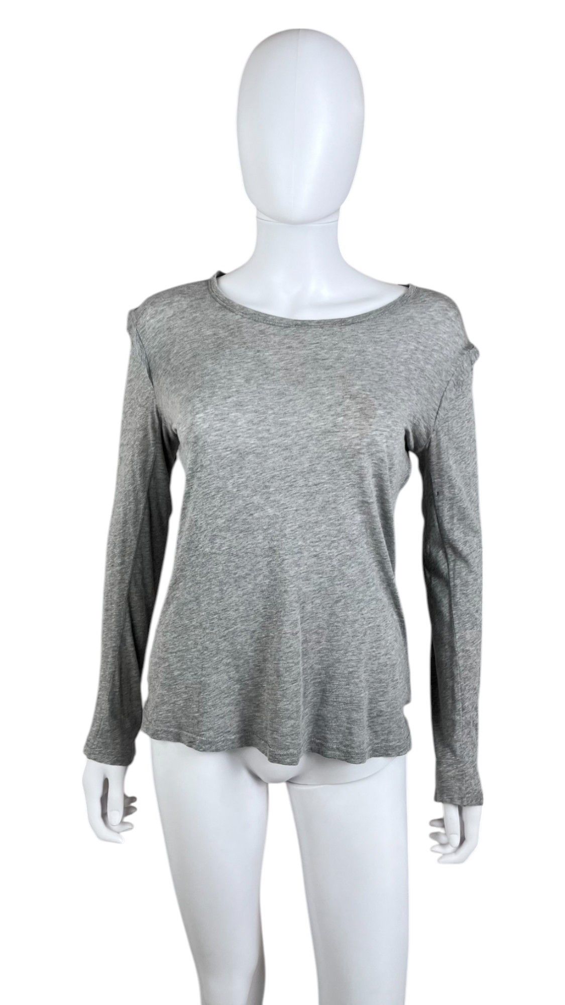 Ann Demeulemeester Buttoned Sleeves Grey Top Size S / US 4 / IT 40 - 1 Thumbnail