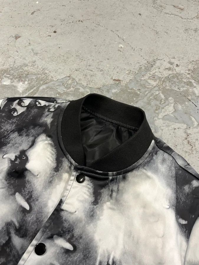 Saint Laurent Paris SS2017 Saint Laurent Ink Grey & Black Tie-Dye Bomber Jacket Size US S / EU 44-46 / 1 - 5 Thumbnail