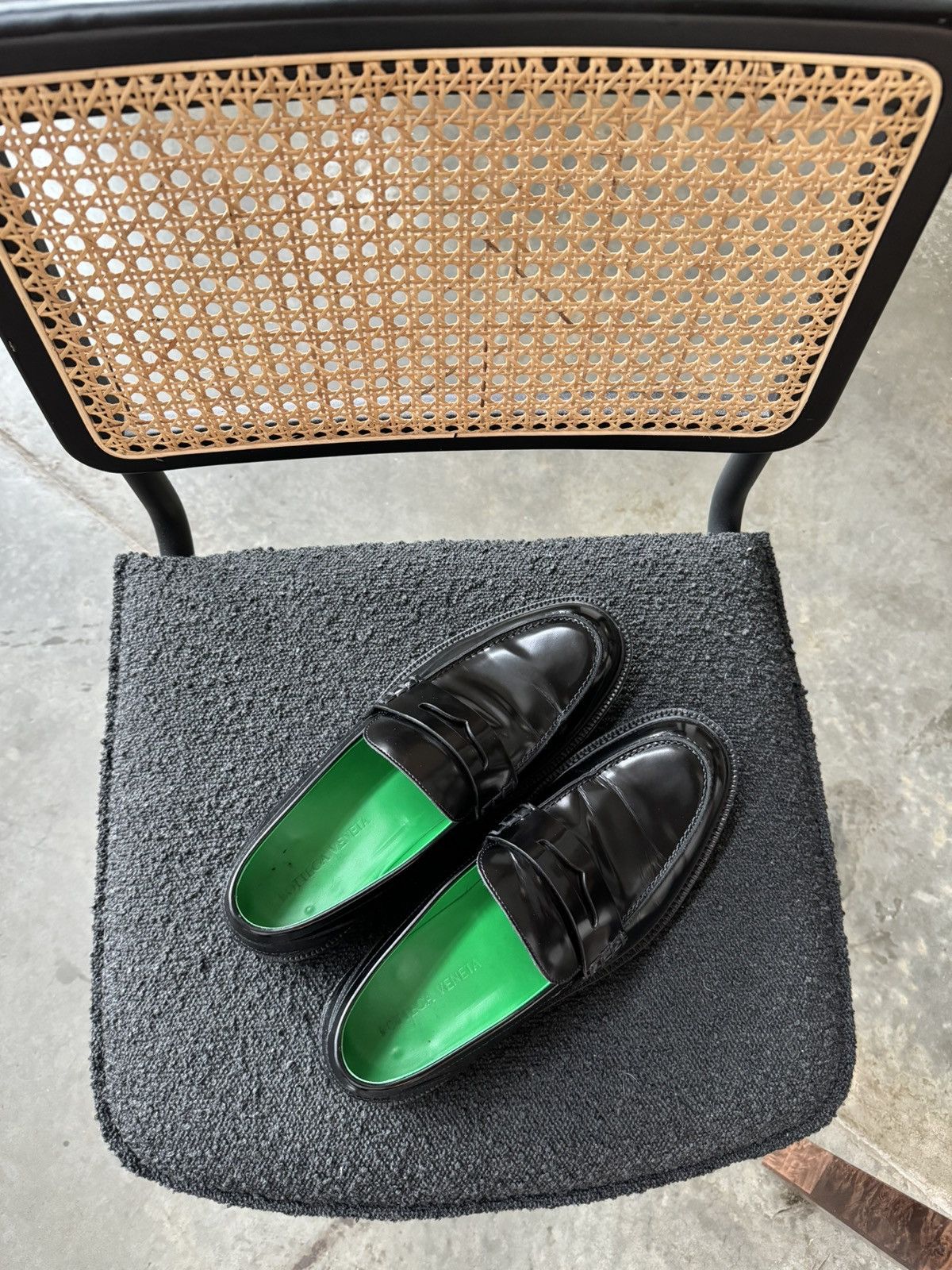 image of Bottega Veneta Level Loafer - Size 44 in Black, Men's