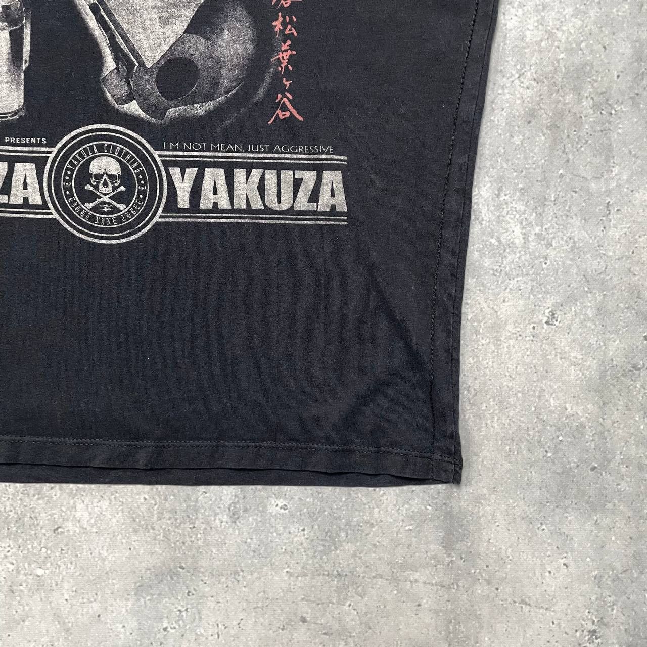 Japanese Brand Yakuza Aggressive Y2K T Shirt Black/ Gray Size XL Size US XL / EU 56 / 4 - 21 Thumbnail