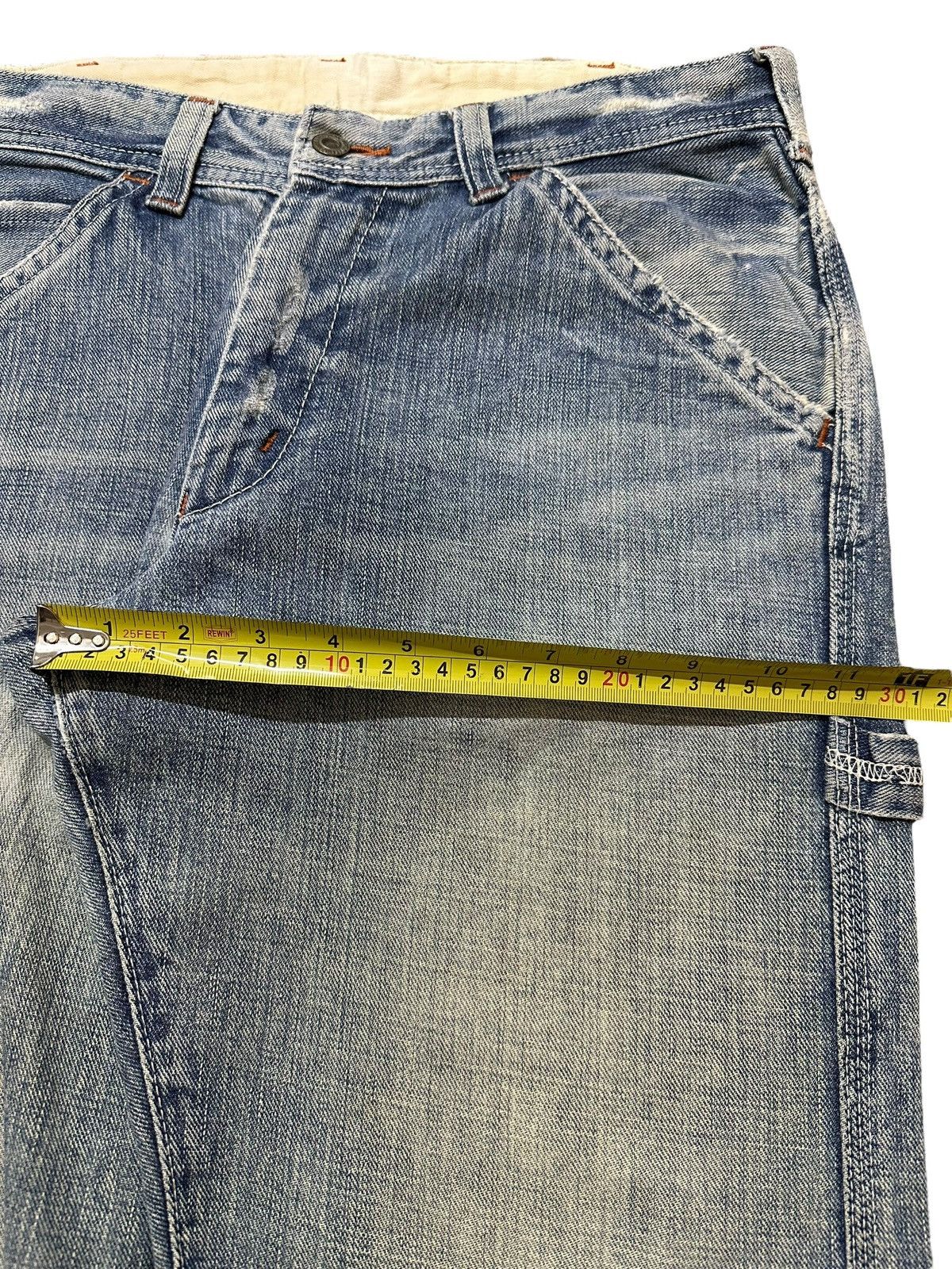 Japanese Brand Vintage Japanese Brand Mud Faded Wash Carpenter Baggy Jeans Size US 31 - 14 Thumbnail