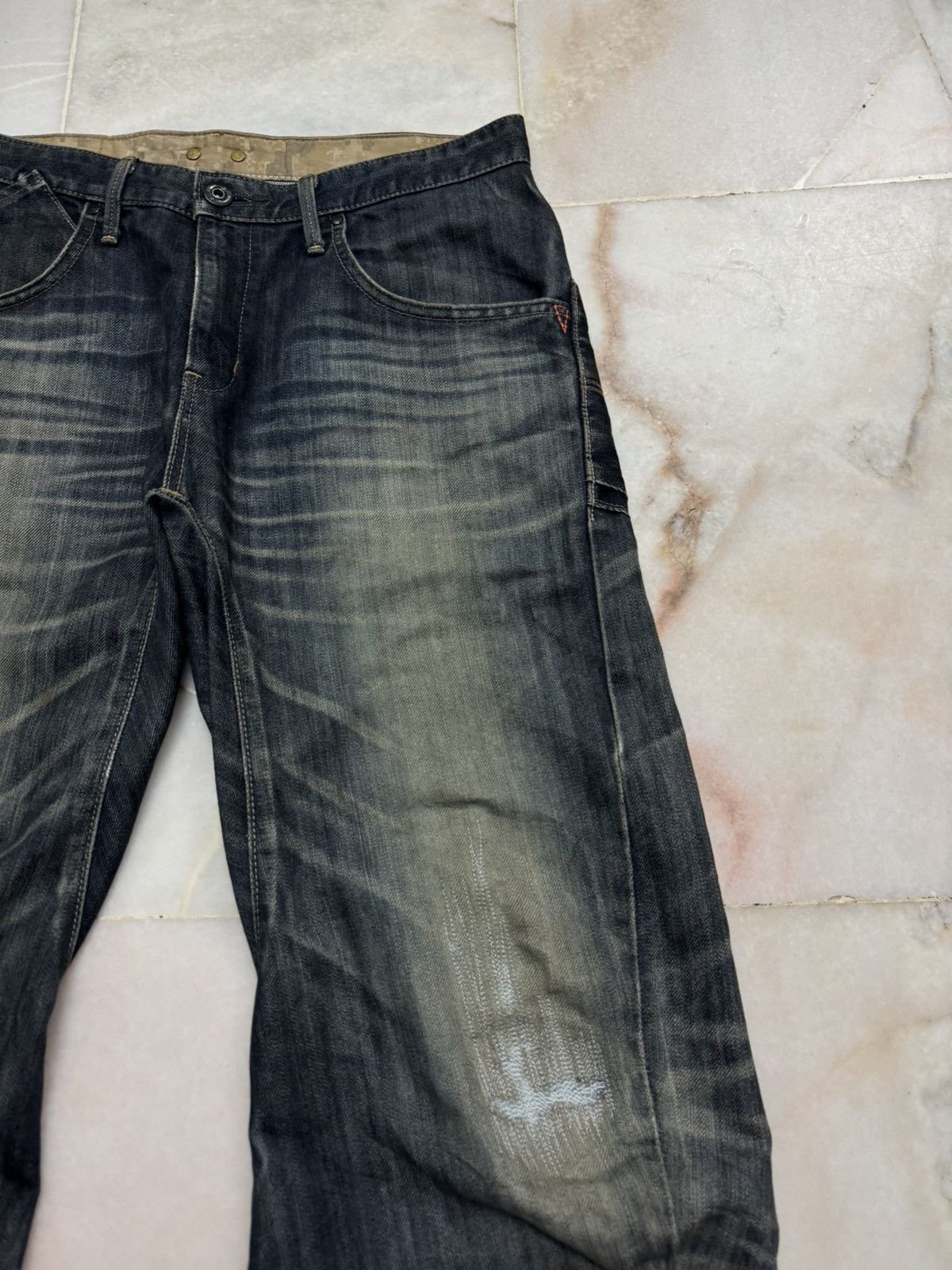 Edwin VTG EDWIN E-FUNCTION RUSTY SICK MUDPUNK WHSIKER DARK JEAN Size US 32 / EU 48 - 8 Thumbnail