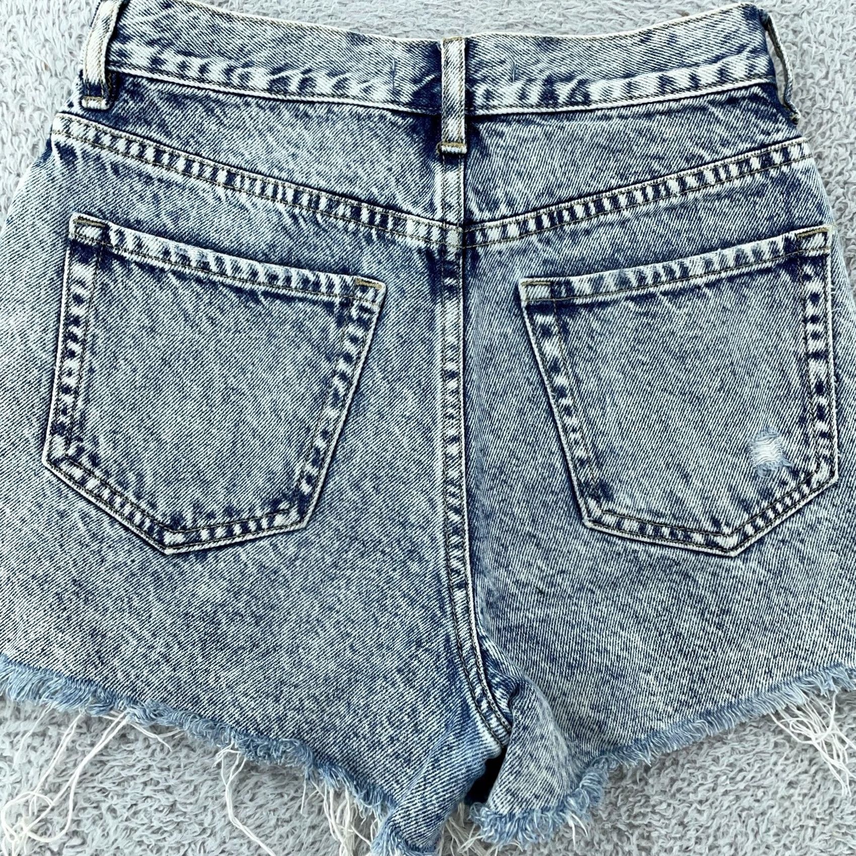 Pacsun VINTAGE PacSun Shorts Womens 25 Denim Ultra High Rise Distressed Cutoff Size 42" / US 20 - 2 Thumbnail