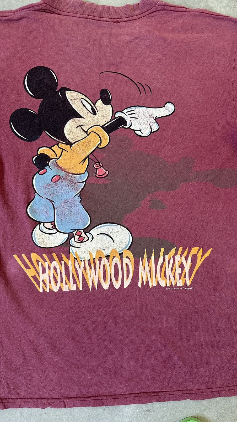 Mickey Mouse VINTAGE GEMS HOLLEYWOOD MICKEY MOUSE WELL FADED TEE Size US L / EU 52-54 / 3 - 7 Thumbnail