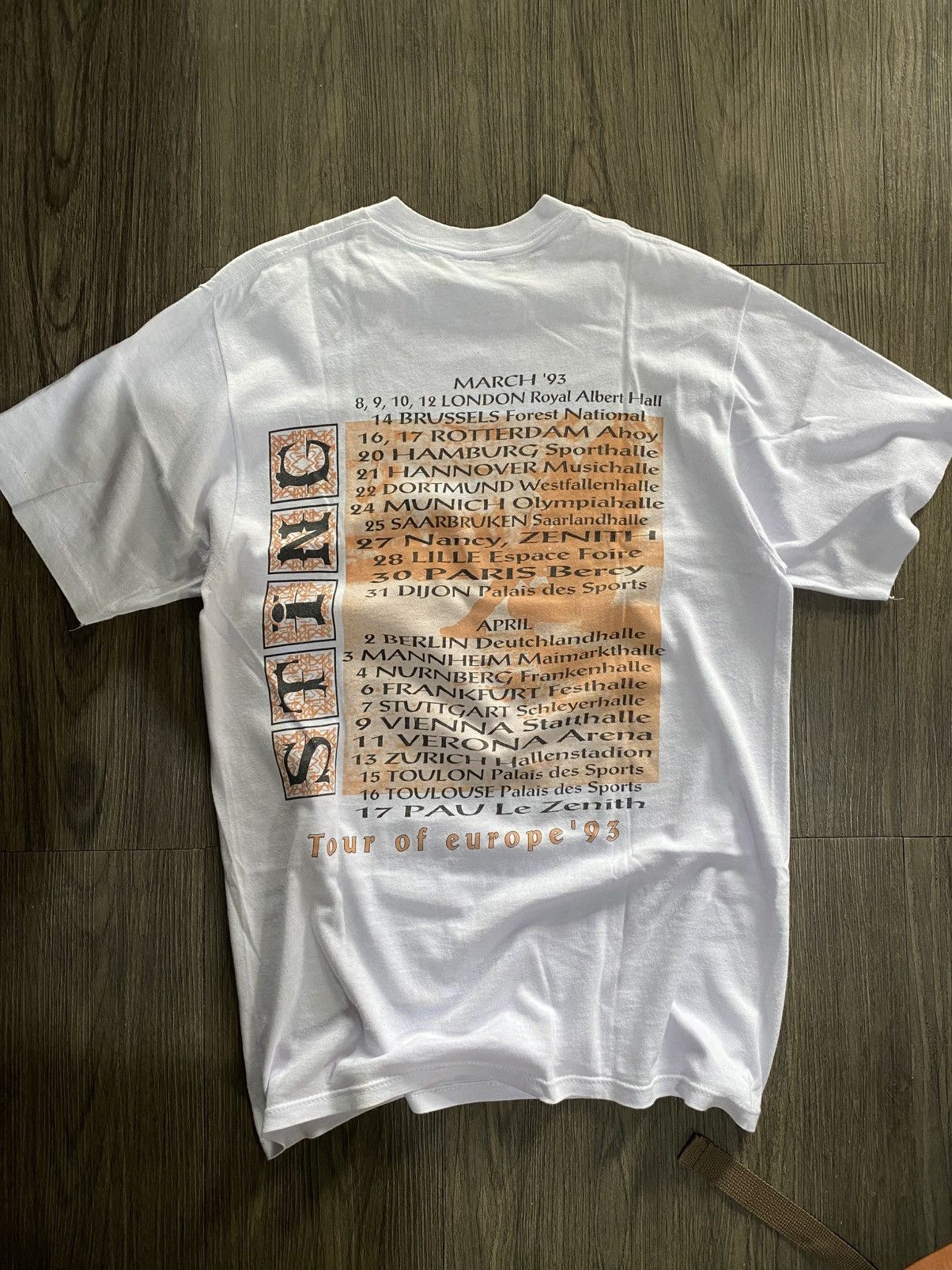 Band Tees vintage sting tour 93' Size US L / EU 52-54 / 3 - 2 Thumbnail