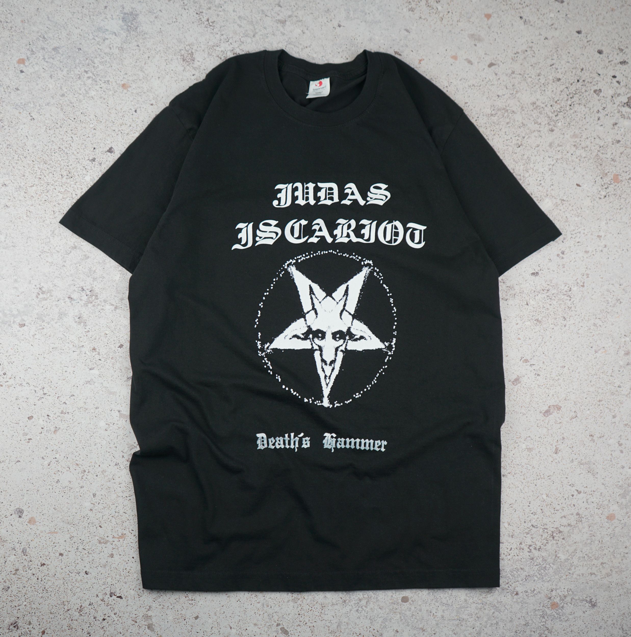 Band Tees × Vintage Vintage Judas Iscariot Death Hammer T-Shirt Black Metal Size US L / EU 52-54 / 3 - 1 Thumbnail