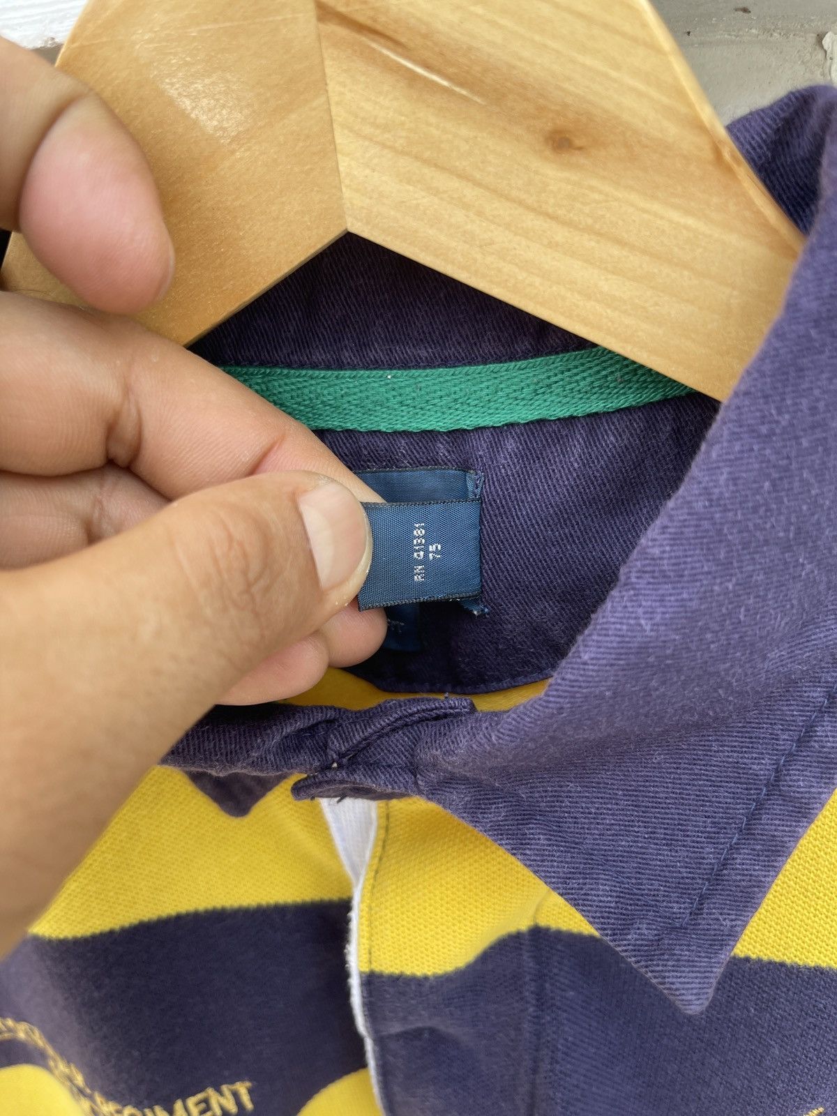 OVER THE STRiPES Rare🔥Vintage POLO RALPH LAUREN RUGBY T Shirt Size US M / EU 48-50 / 2 - 6 Thumbnail