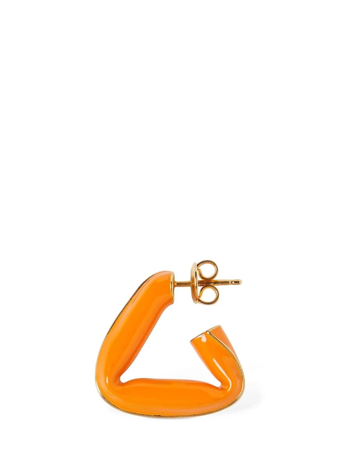 Bottega Veneta o1n1vont1124 Size: OS / Fold Earrings in Orange Size ONE SIZE - 1 Thumbnail
