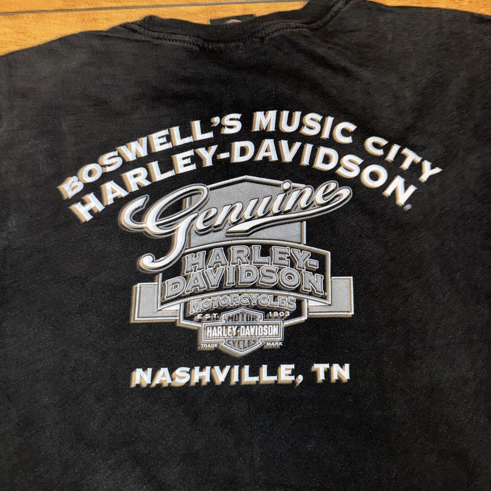 Harley Davidson Y2K Harley Davidson T-Shirt Black Affliction Style XL 23x30 Size US XL / EU 56 / 4 - 6 Thumbnail