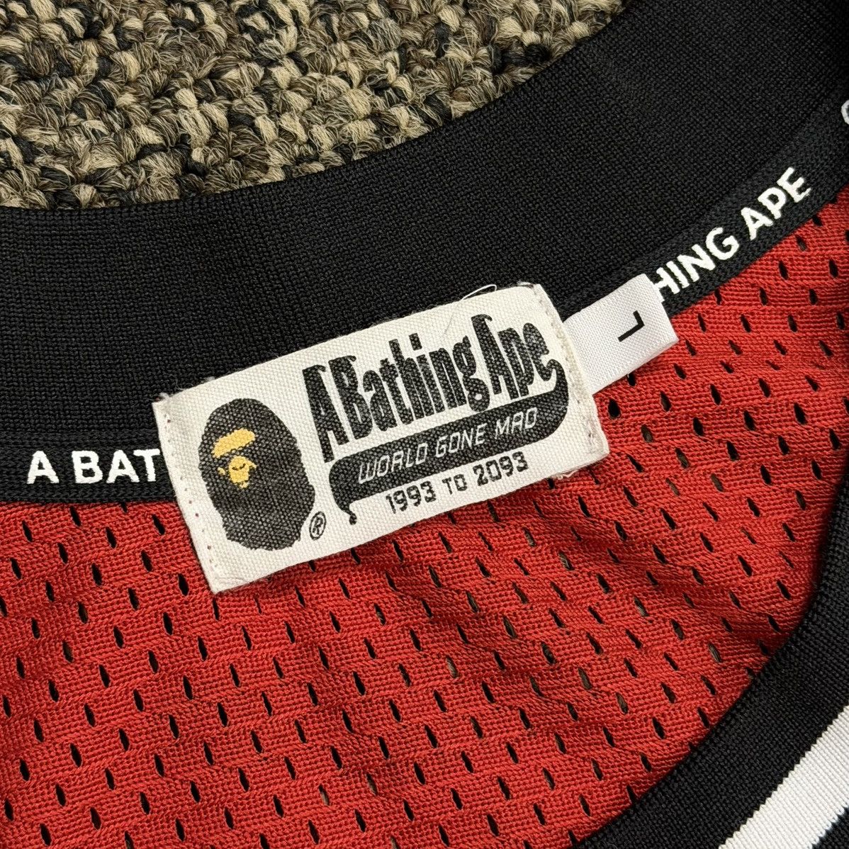 Bape BAPE basketball jersey Red camo Size US L / EU 52-54 / 3 - 3 Thumbnail